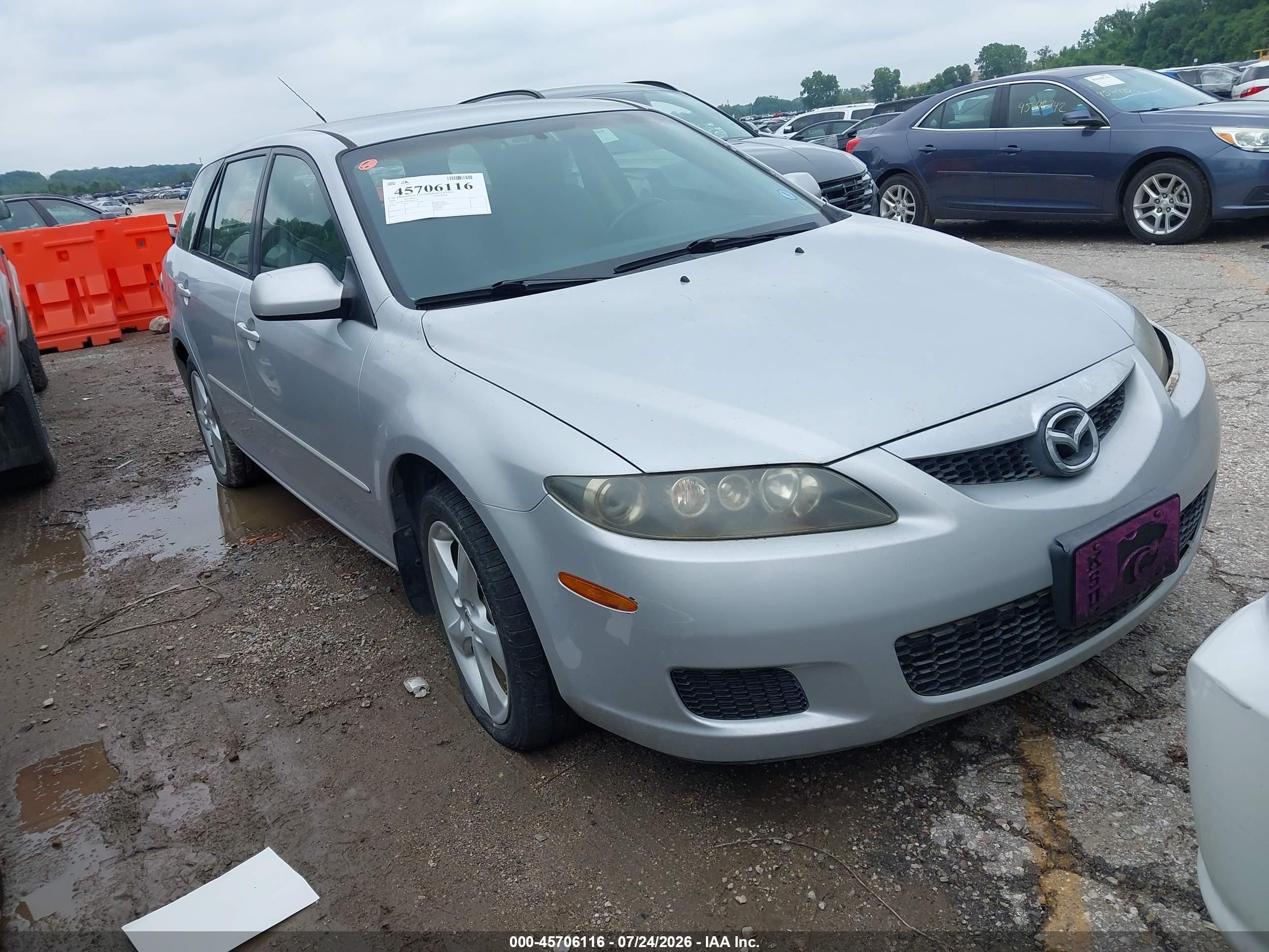 2006 Mazda Mazda6 S Silver vin: 1YVHP82D865M52474