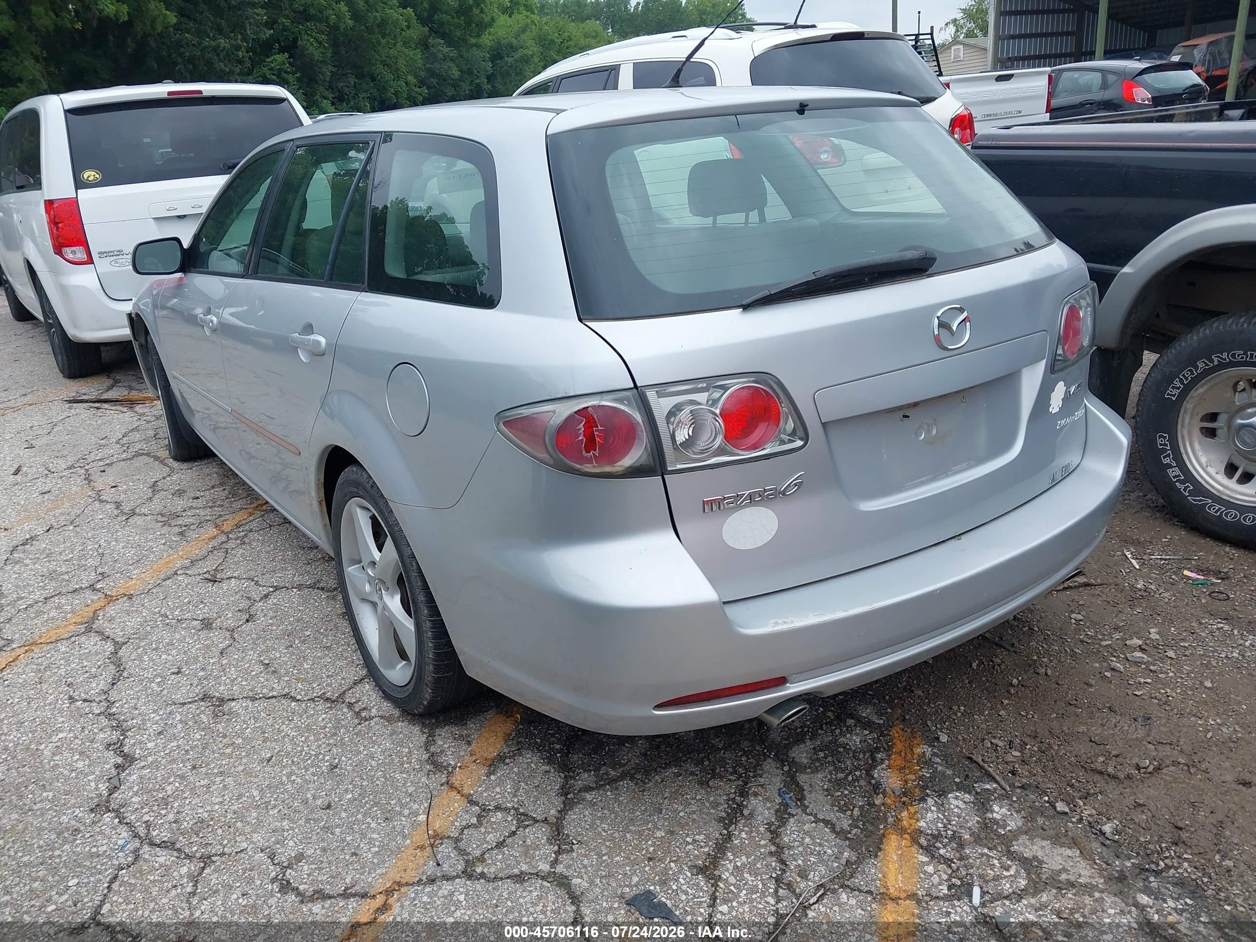 2006 Mazda Mazda6 S Silver vin: 1YVHP82D865M52474