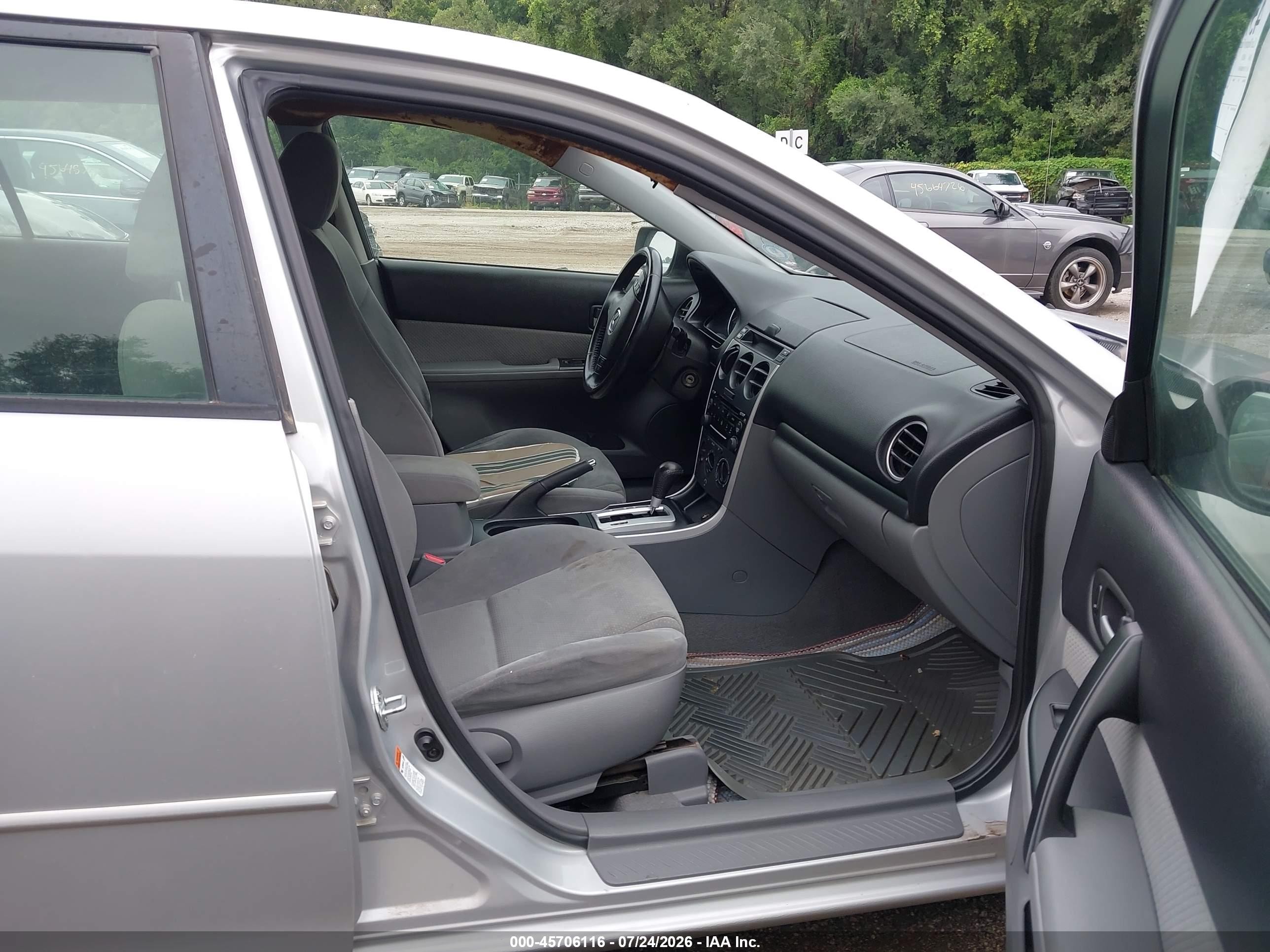 2006 Mazda Mazda6 S Silver vin: 1YVHP82D865M52474