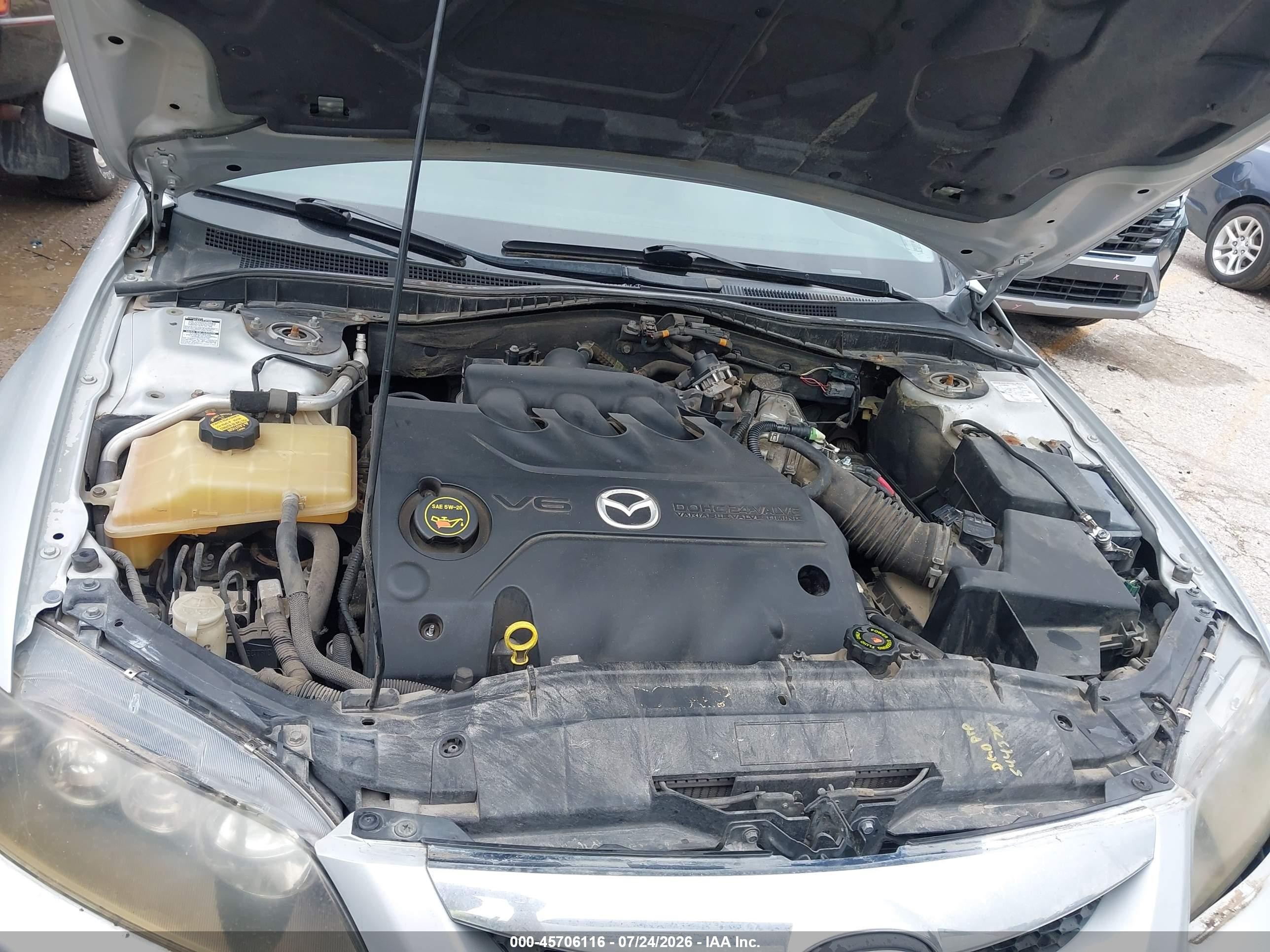 2006 Mazda Mazda6 S Silver vin: 1YVHP82D865M52474