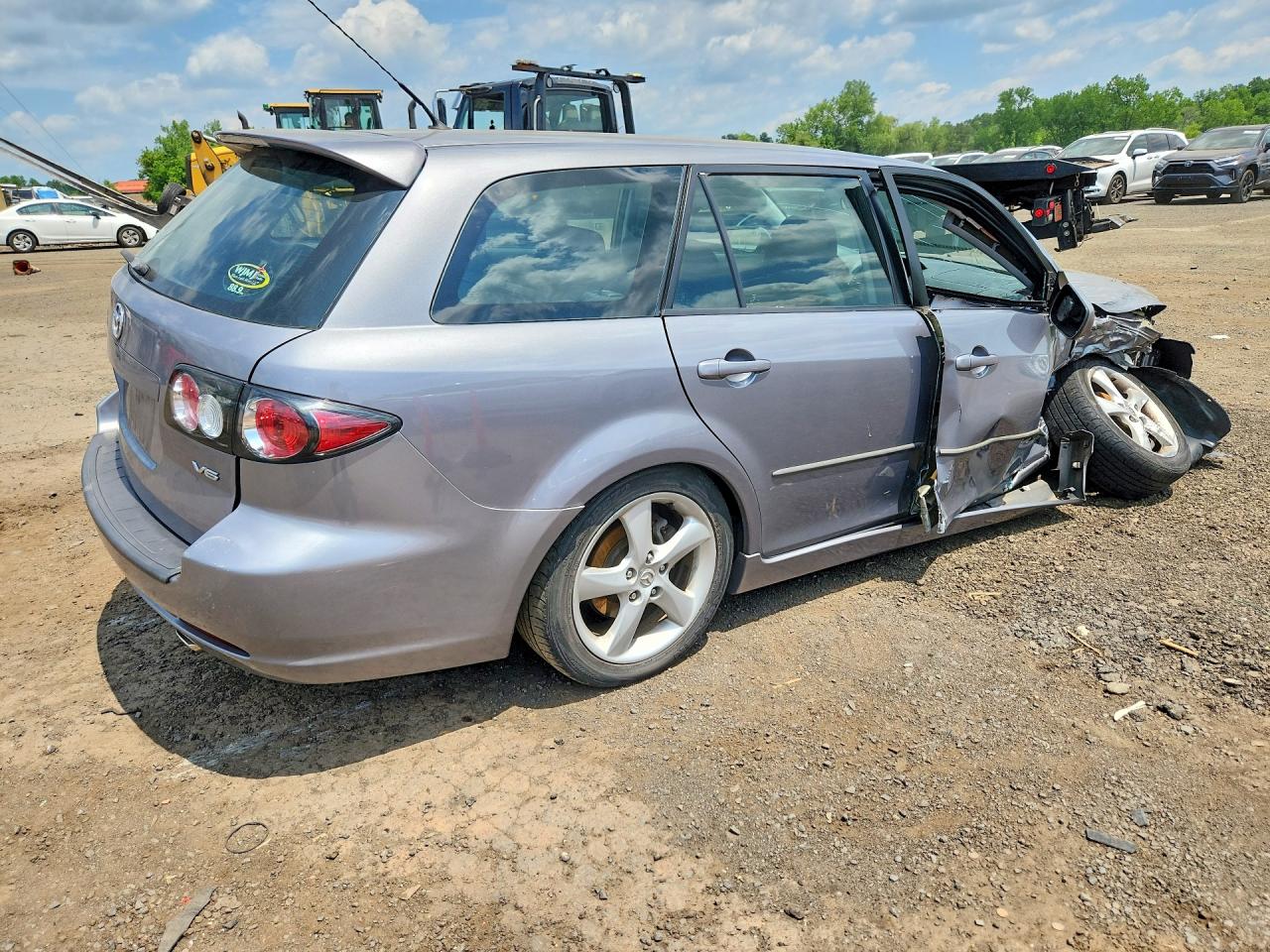2007 Mazda 6 S Серебряный vin: 1YVHP82D875M47213