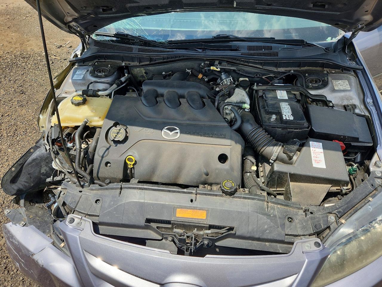 2007 Mazda 6 S Серебряный vin: 1YVHP82D875M47213