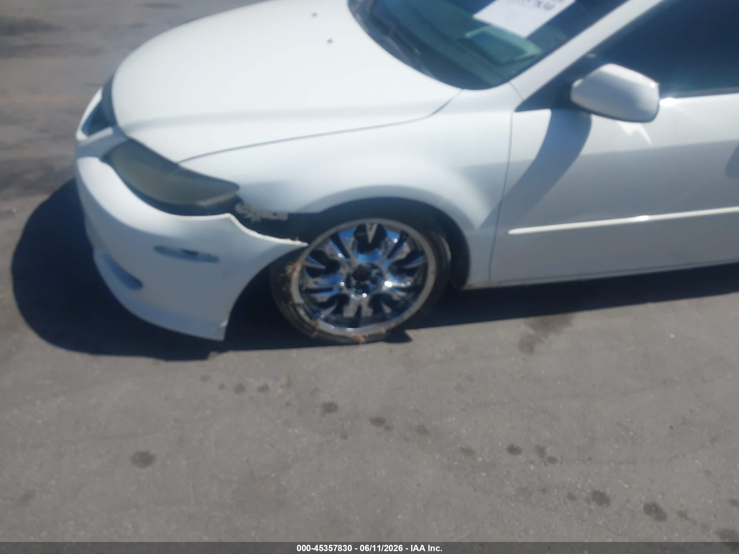 2005 Mazda Mazda6 S Sport White vin: 1YVHP82D955M00558