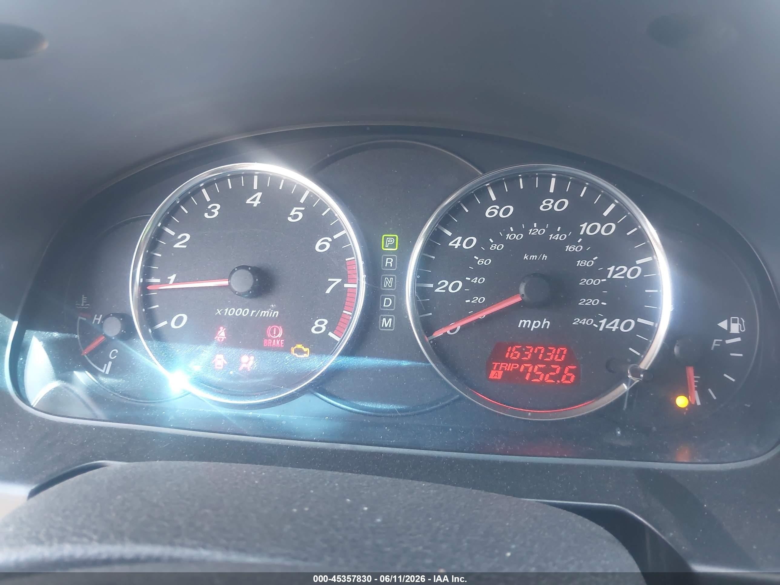 2005 Mazda Mazda6 S Sport White vin: 1YVHP82D955M00558