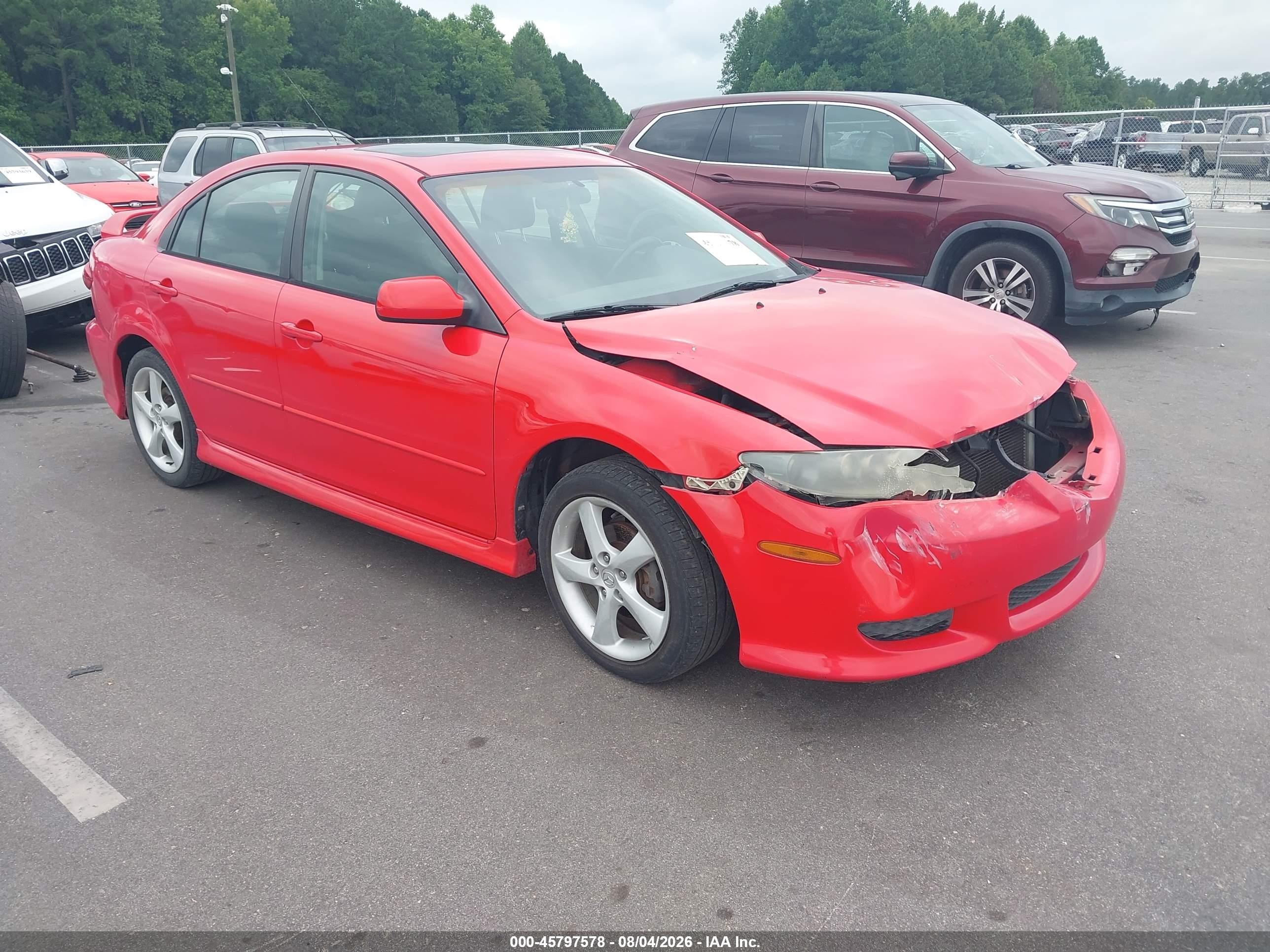 2004 Mazda Mazda6 I Красный vin: 1YVHP84C045N85103
