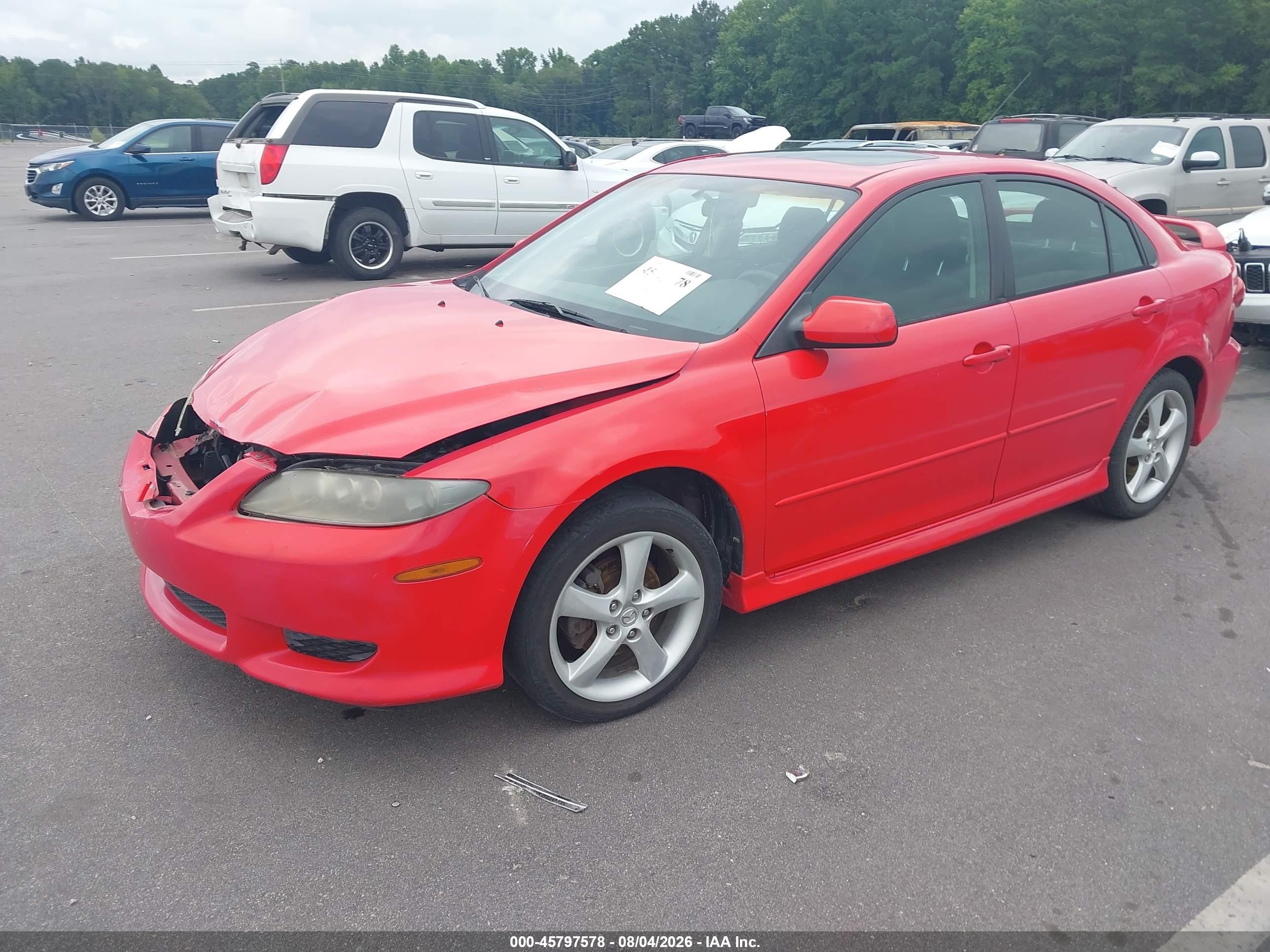 2004 Mazda Mazda6 I Red vin: 1YVHP84C045N85103