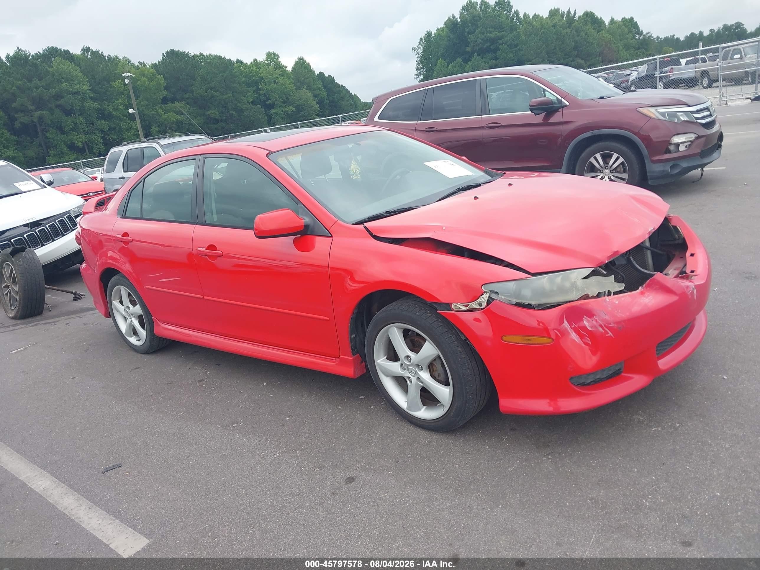2004 Mazda Mazda6 I Red vin: 1YVHP84C045N85103
