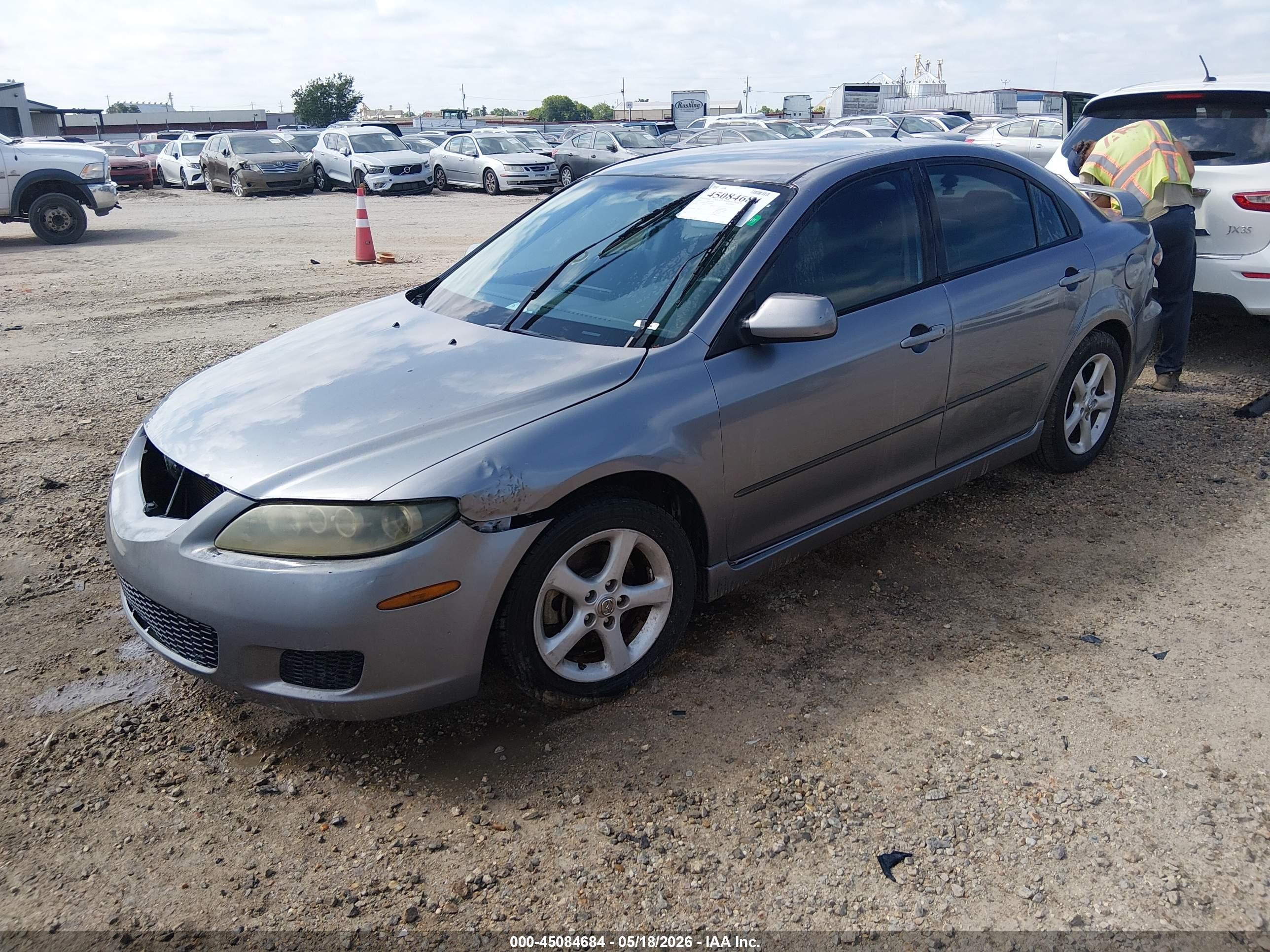 2008 Mazda Mazda6 I Sport Ve Серебряный vin: 1YVHP84C085M07469