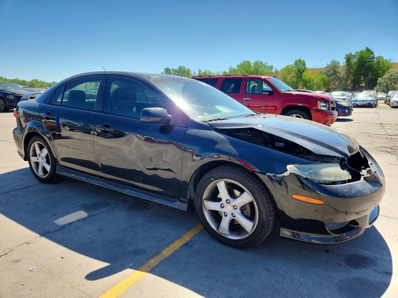2005 Mazda 6 I Black vin: 1YVHP84C155M02048