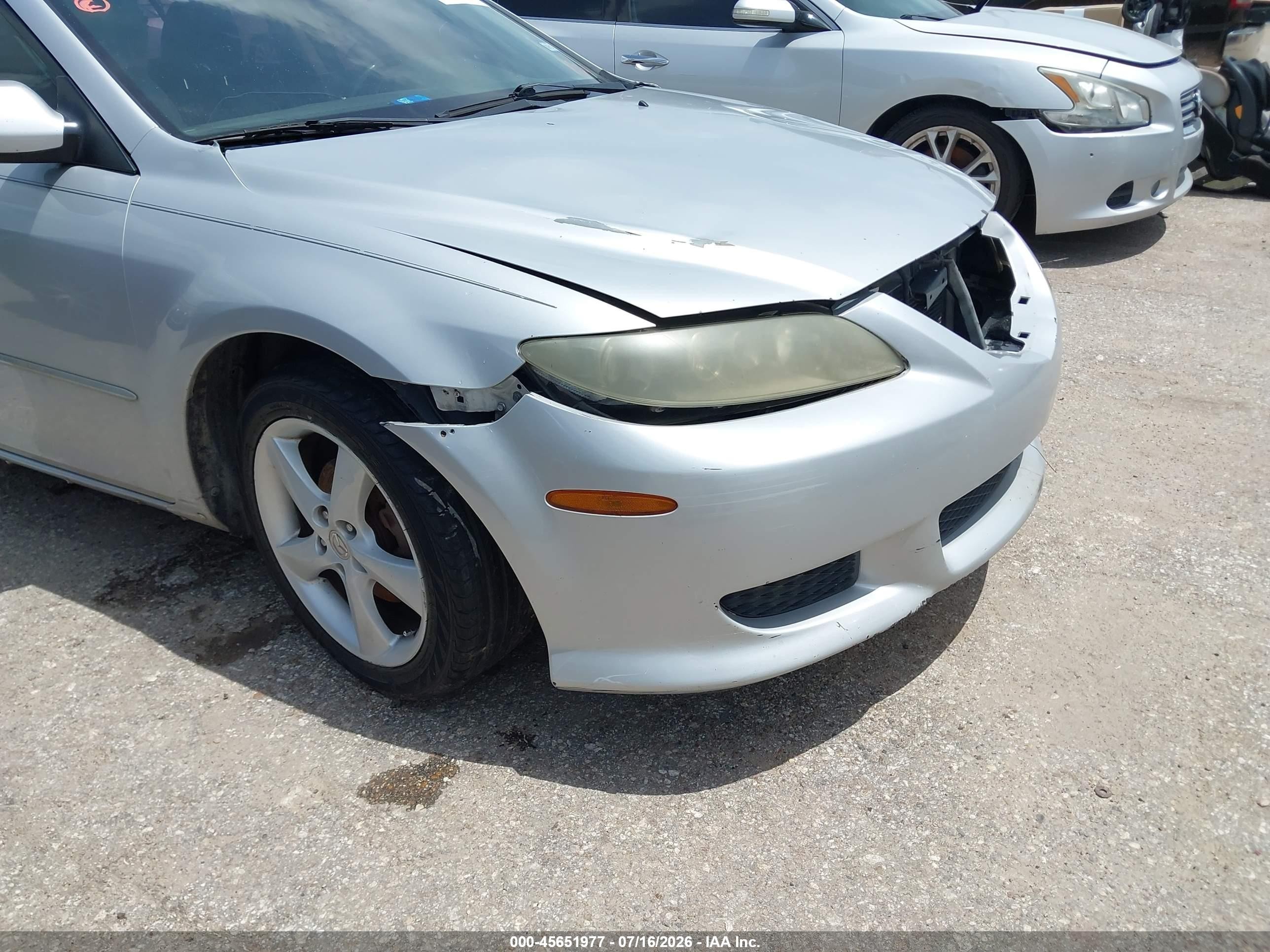 2005 Mazda Mazda6 I Sport Silver vin: 1YVHP84C155M09212