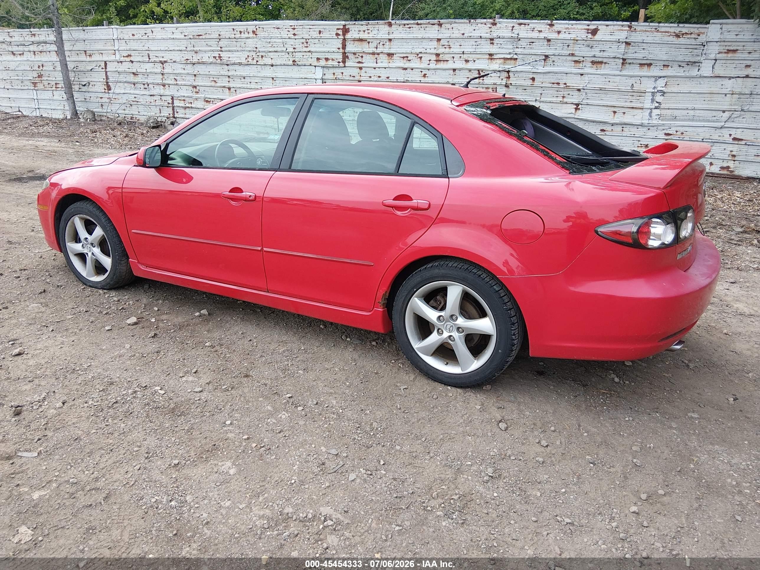 2008 Mazda Mazda6 I Sport Ve Red vin: 1YVHP84C185M01924