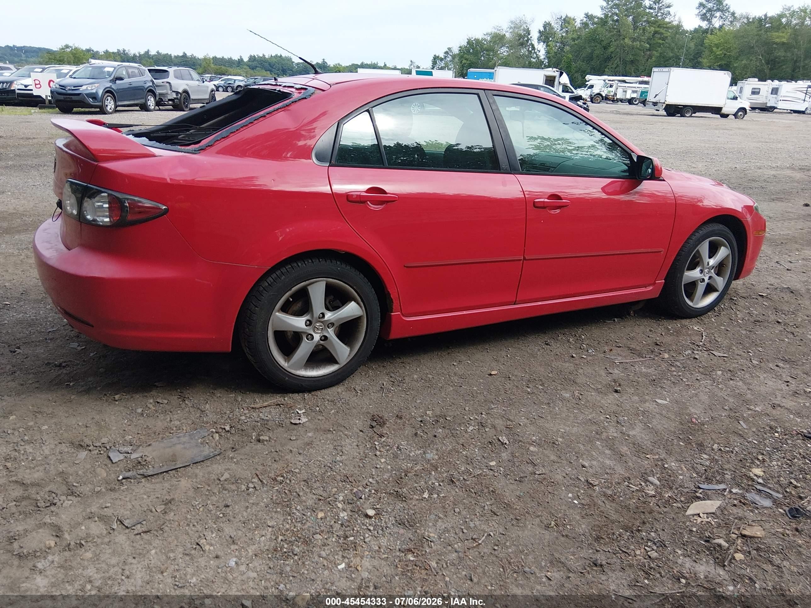 2008 Mazda Mazda6 I Sport Ve Red vin: 1YVHP84C185M01924