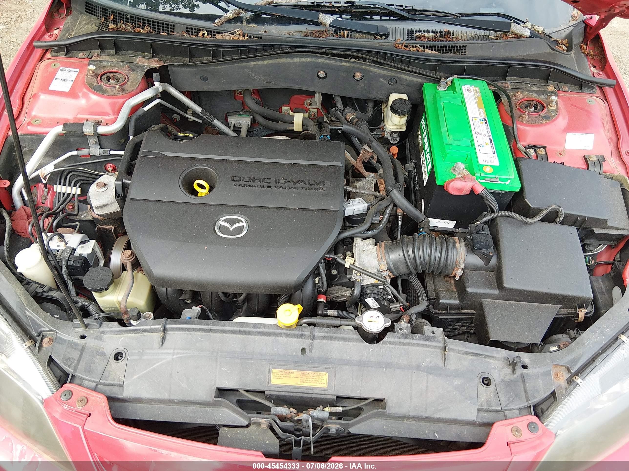 2008 Mazda Mazda6 I Sport Ve Red vin: 1YVHP84C185M01924