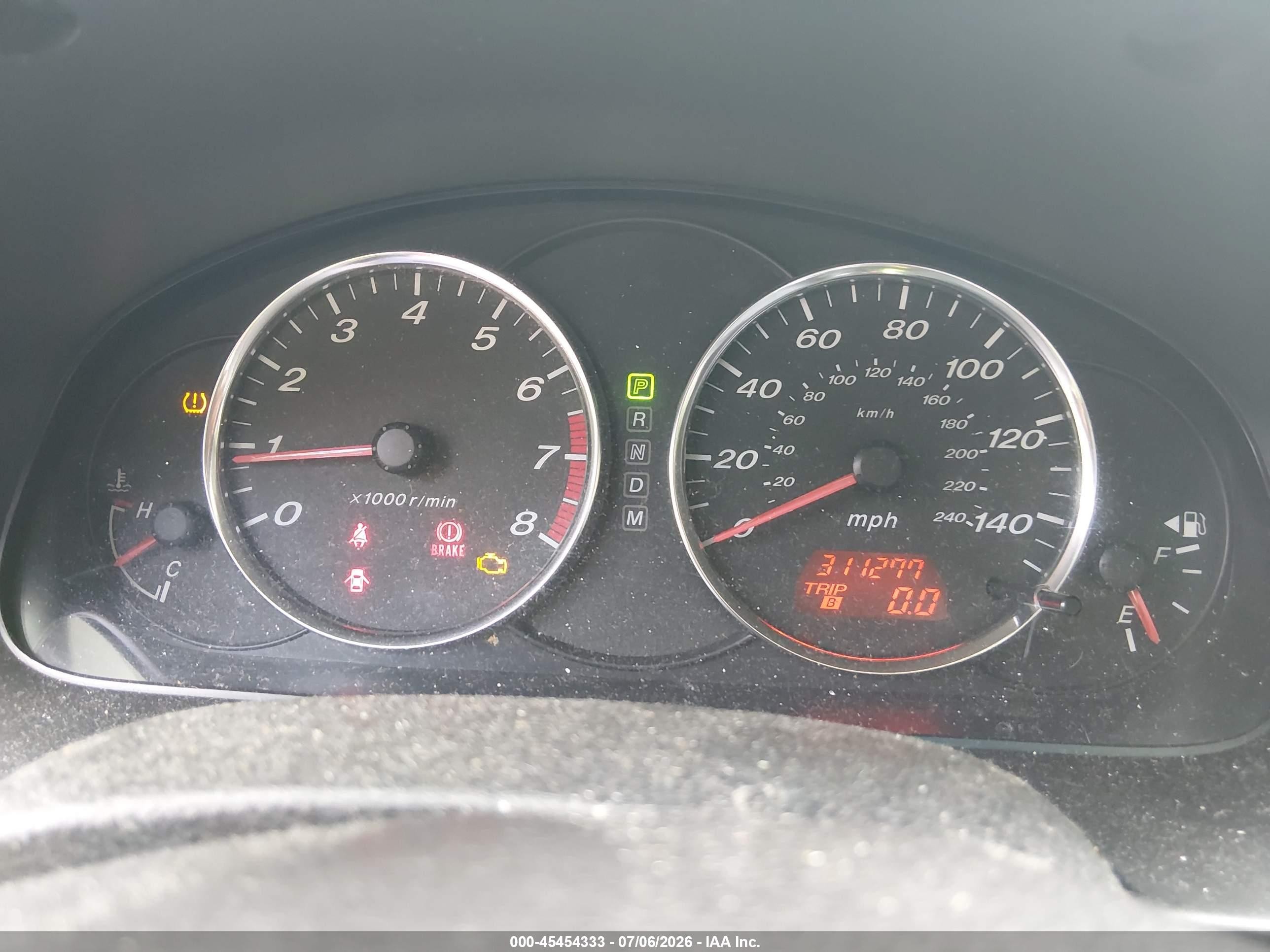 2008 Mazda Mazda6 I Sport Ve Red vin: 1YVHP84C185M01924