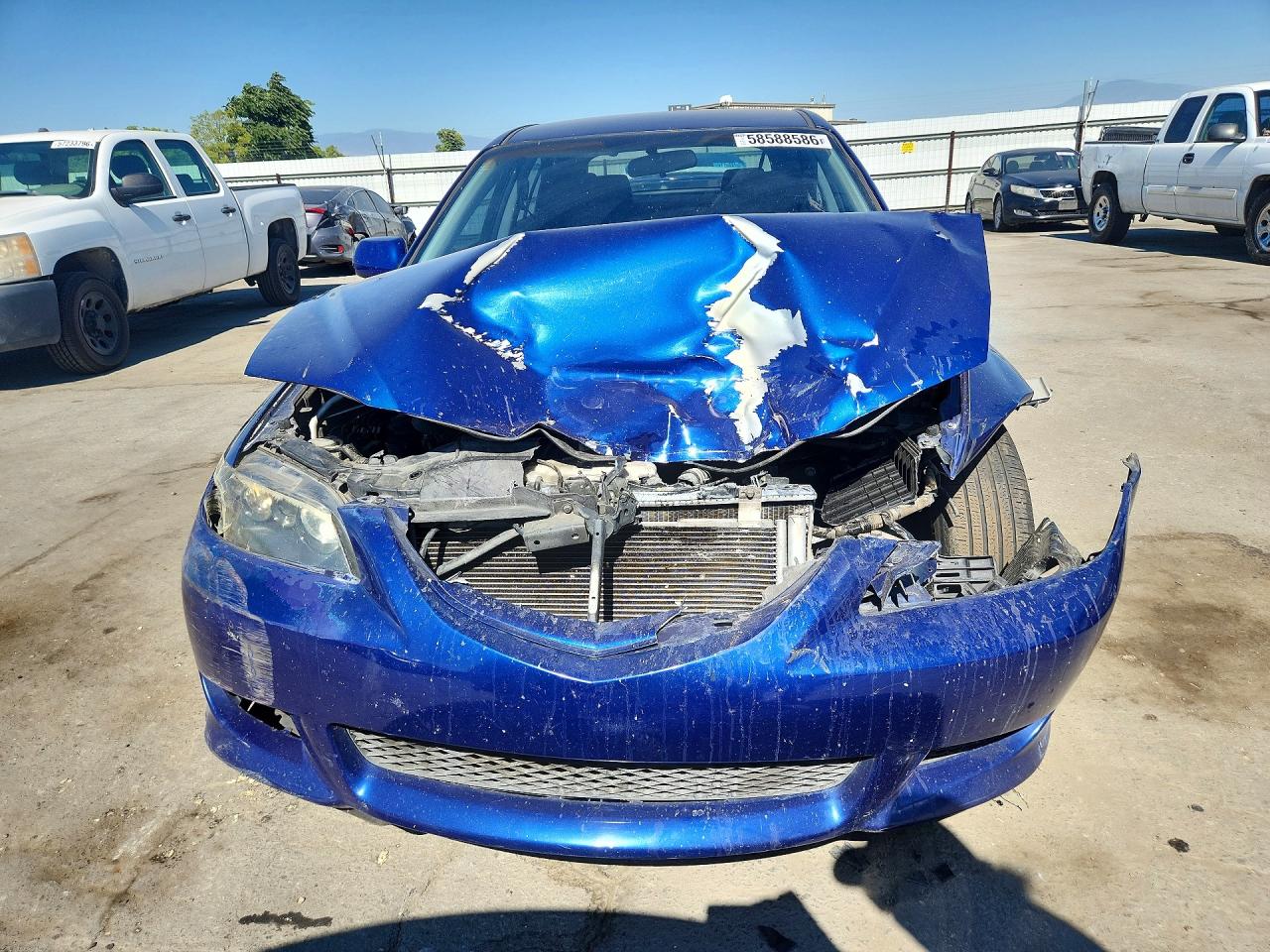 2005 Mazda 6 I Blue vin: 1YVHP84C255M68656