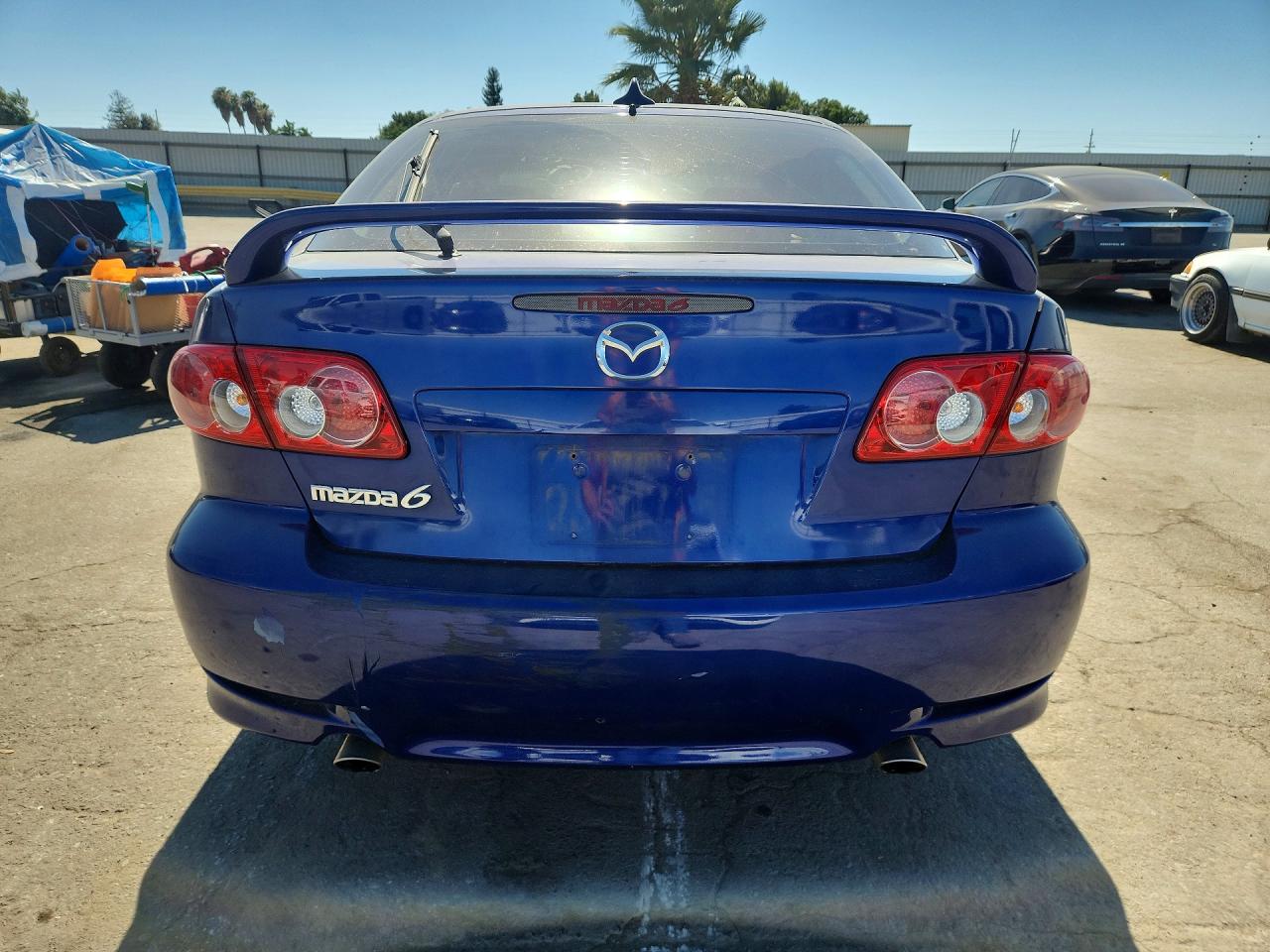 2005 Mazda 6 I Blue vin: 1YVHP84C255M68656