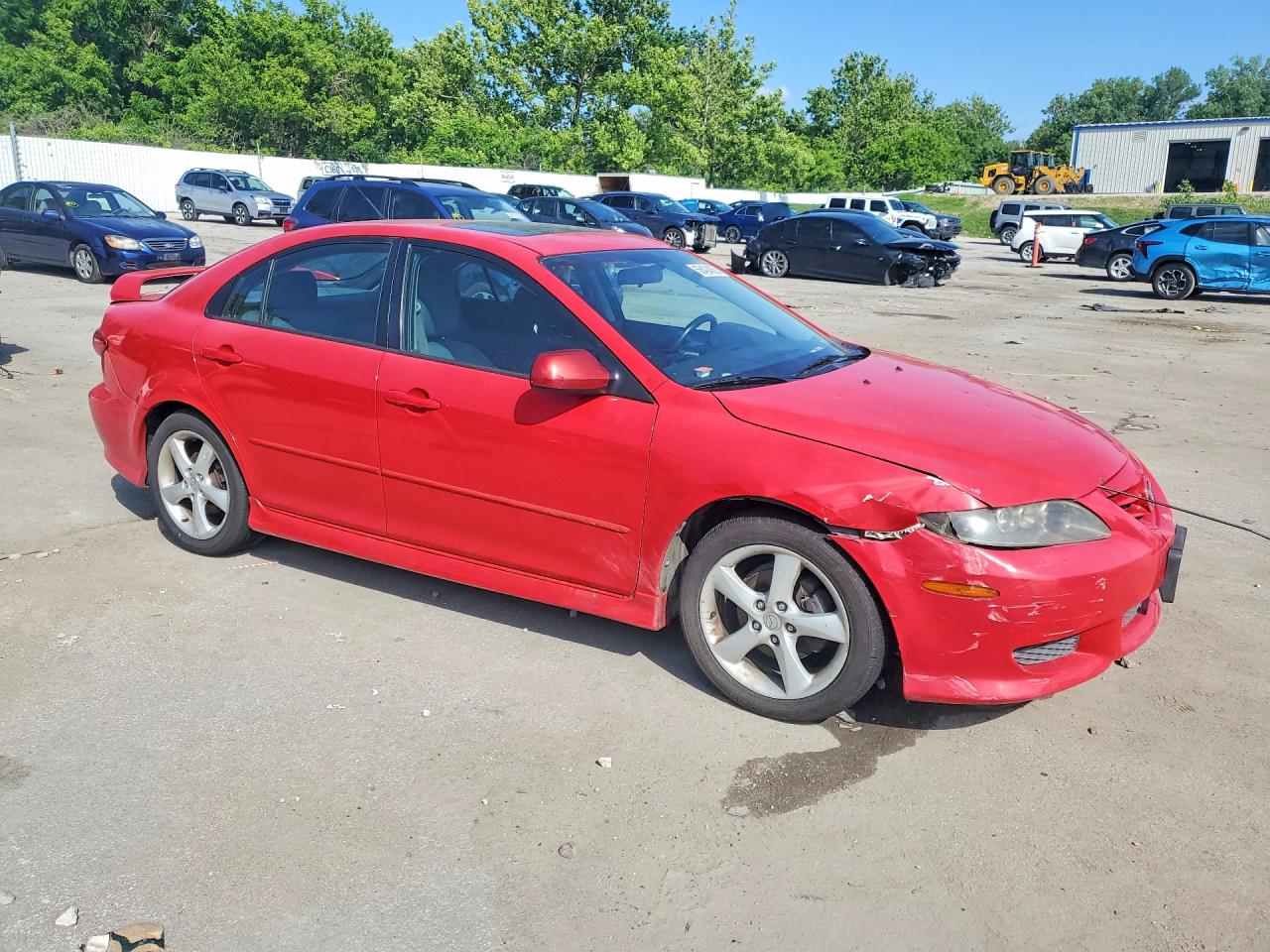 2005 Mazda 6 I Red vin: 1YVHP84C355M26156