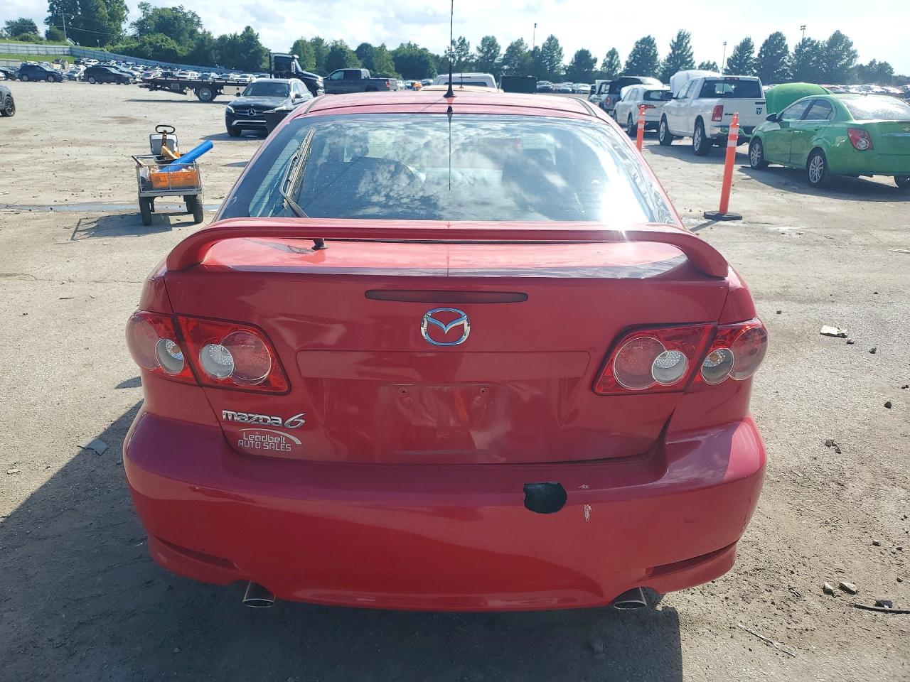 2005 Mazda 6 I Red vin: 1YVHP84C355M26156