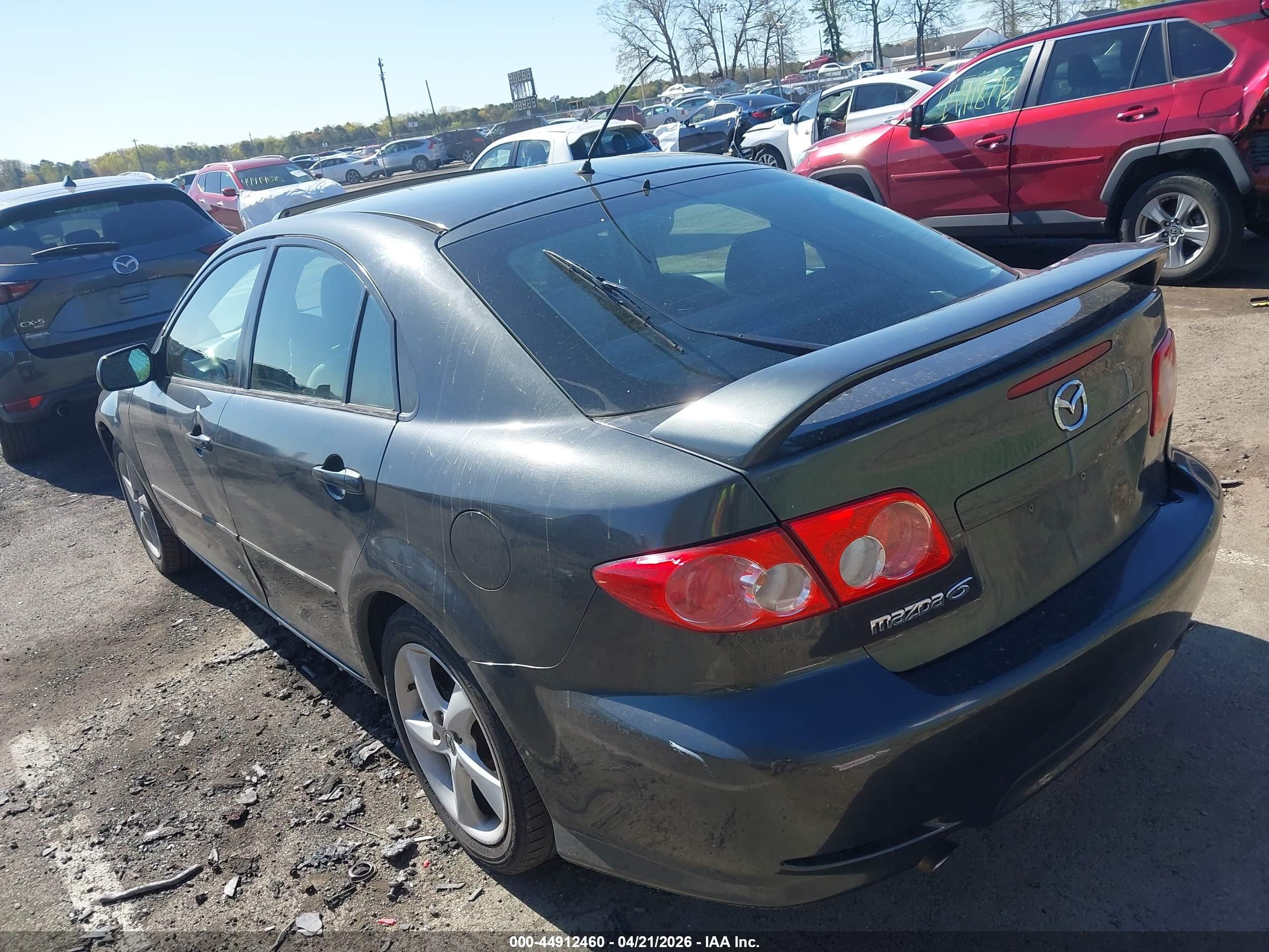 2005 Mazda Mazda6 I Sport Gray vin: 1YVHP84C555M57375