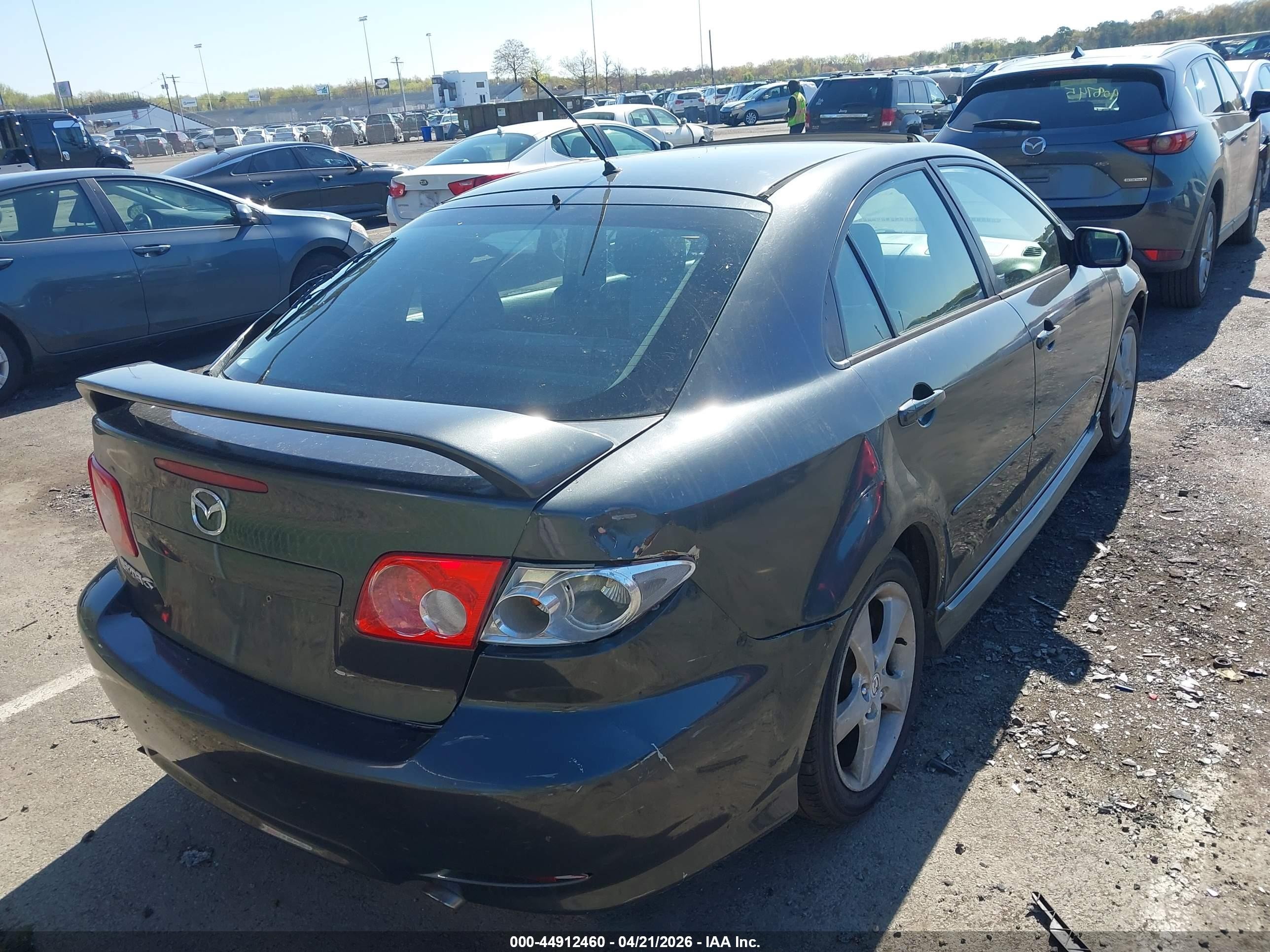 2005 Mazda Mazda6 I Sport Gray vin: 1YVHP84C555M57375