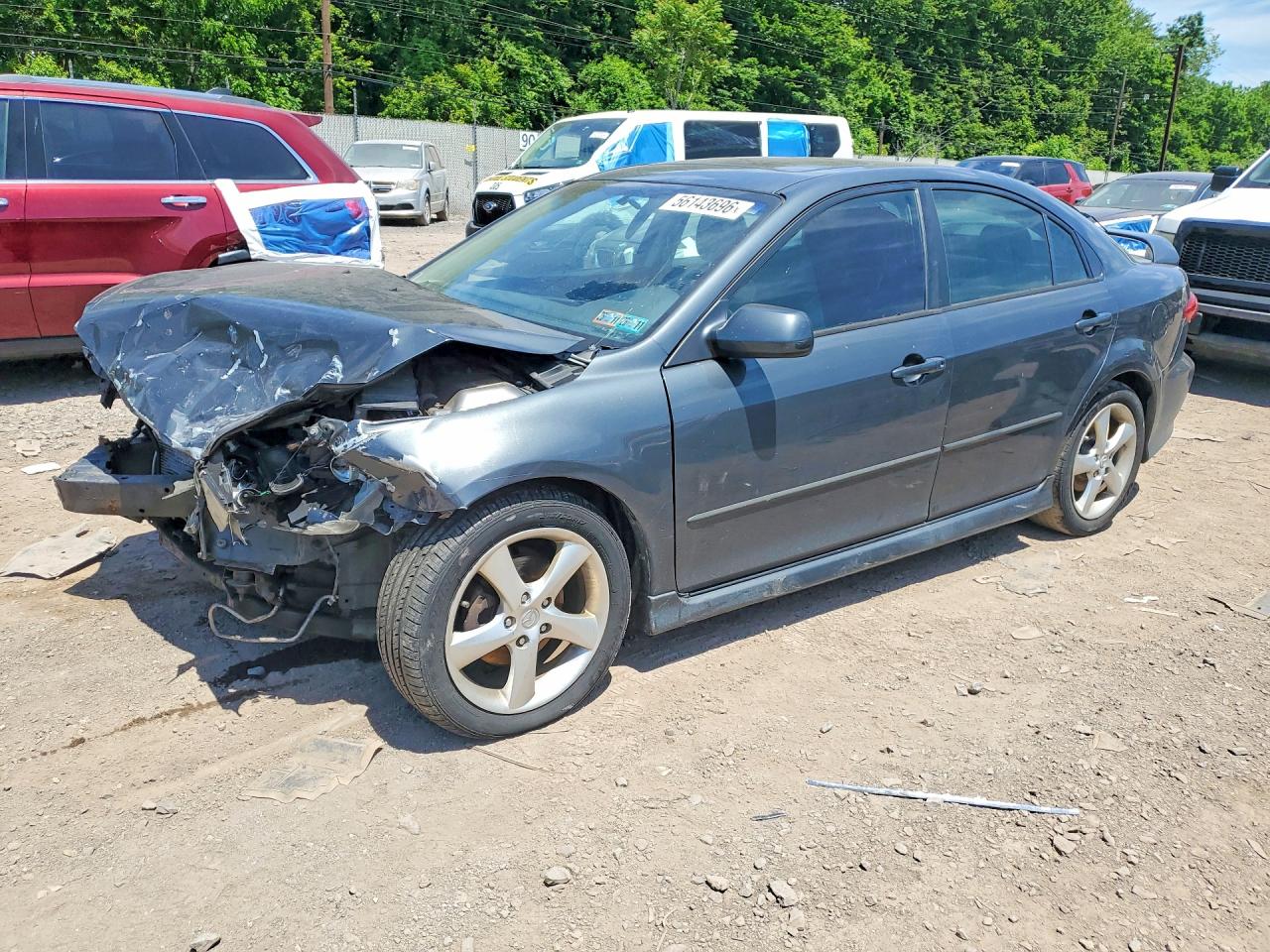 2005 Mazda 6 I Gray vin: 1YVHP84C655M45784
