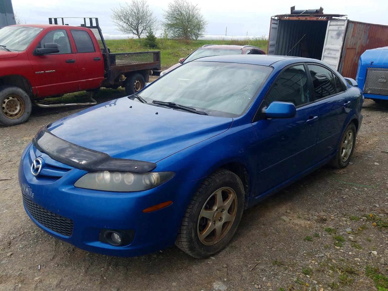 2008 Mazda 6 I Blue vin: 1YVHP84C685M07525