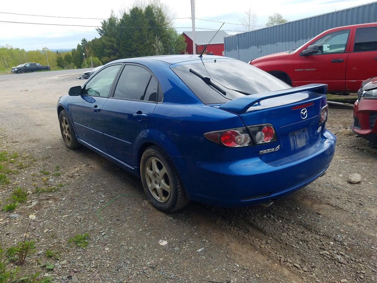 2008 Mazda 6 I Blue vin: 1YVHP84C685M07525