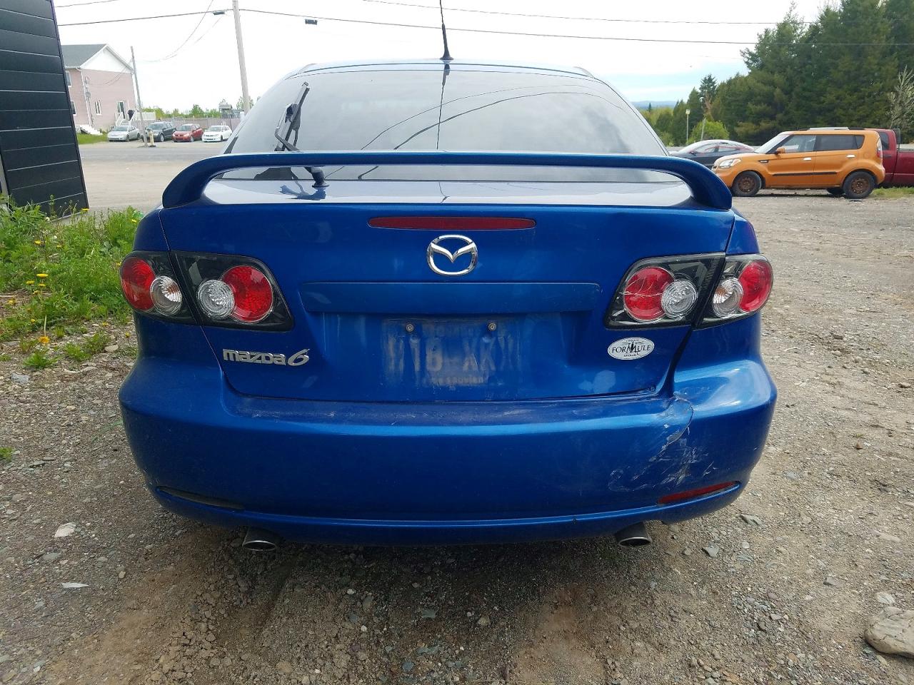 2008 Mazda 6 I Blue vin: 1YVHP84C685M07525