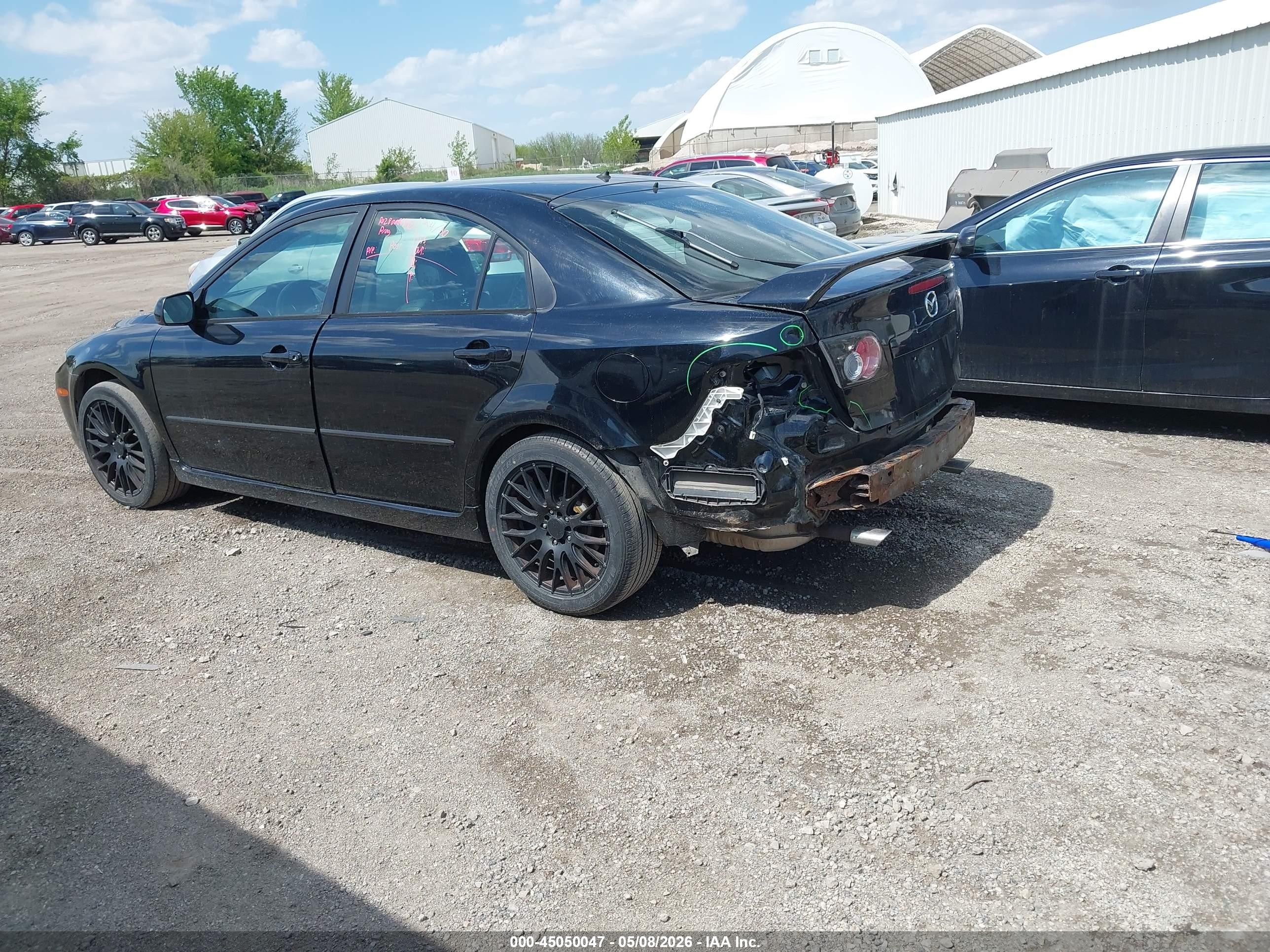 2008 Mazda Mazda6 I Sport Ve Черный vin: 1YVHP84C685M13812