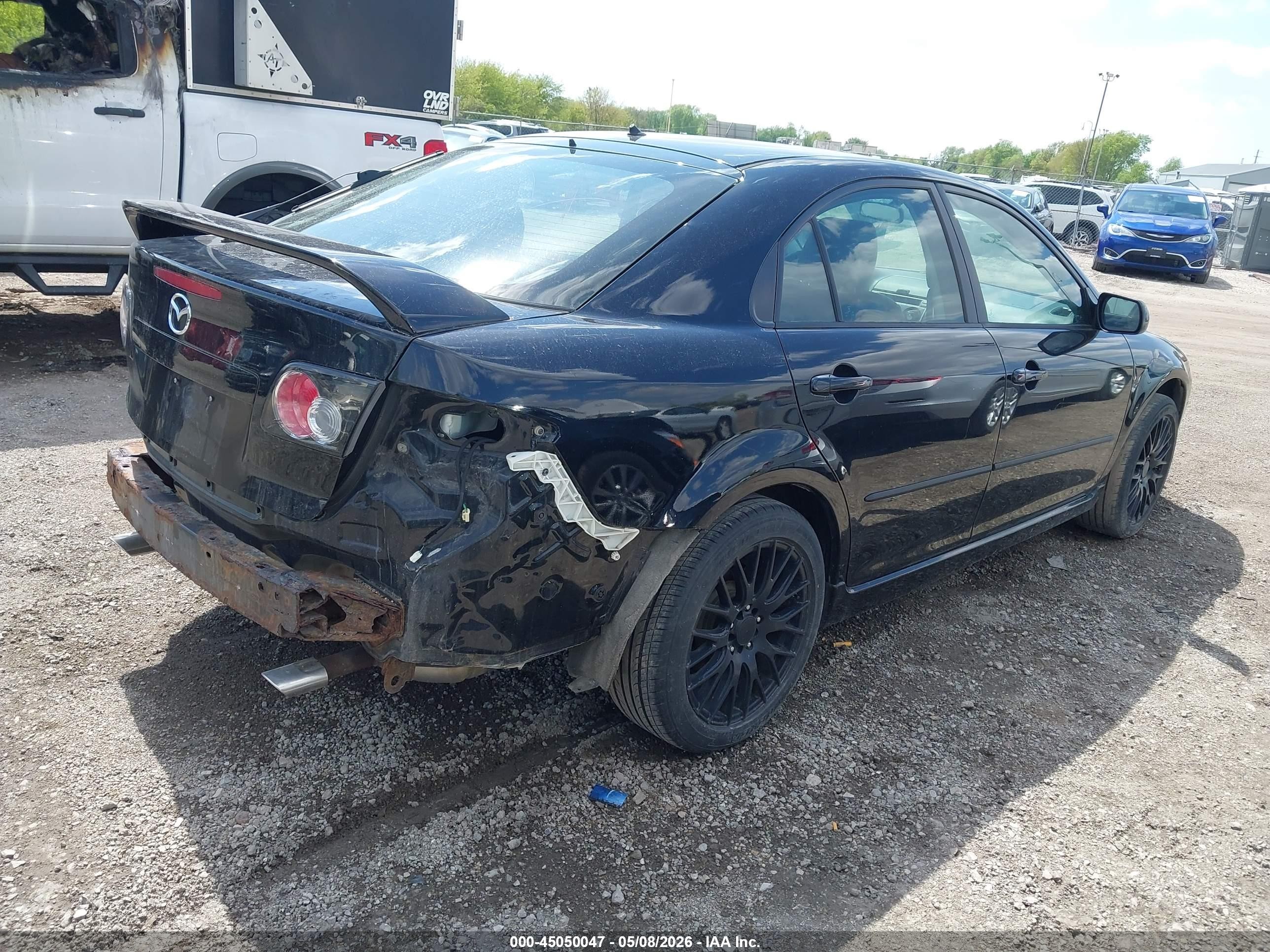 2008 Mazda Mazda6 I Sport Ve Черный vin: 1YVHP84C685M13812