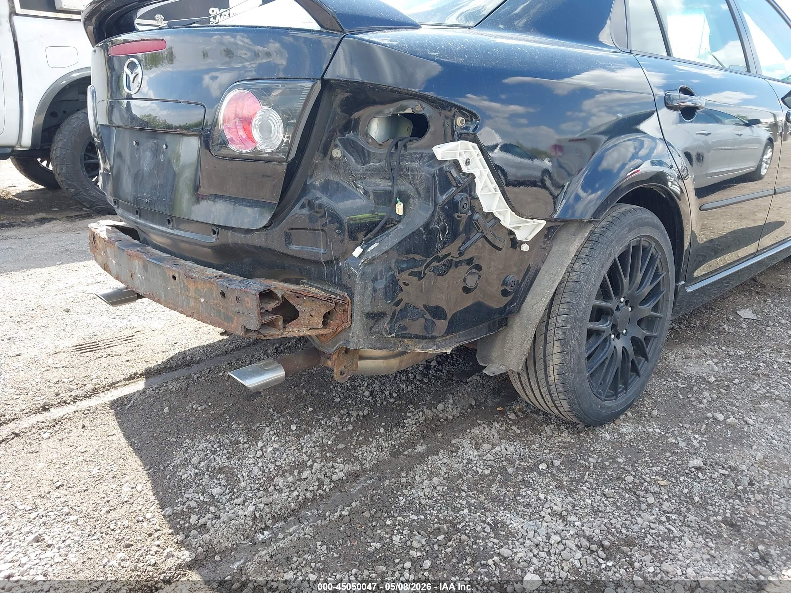 2008 Mazda Mazda6 I Sport Ve Черный vin: 1YVHP84C685M13812
