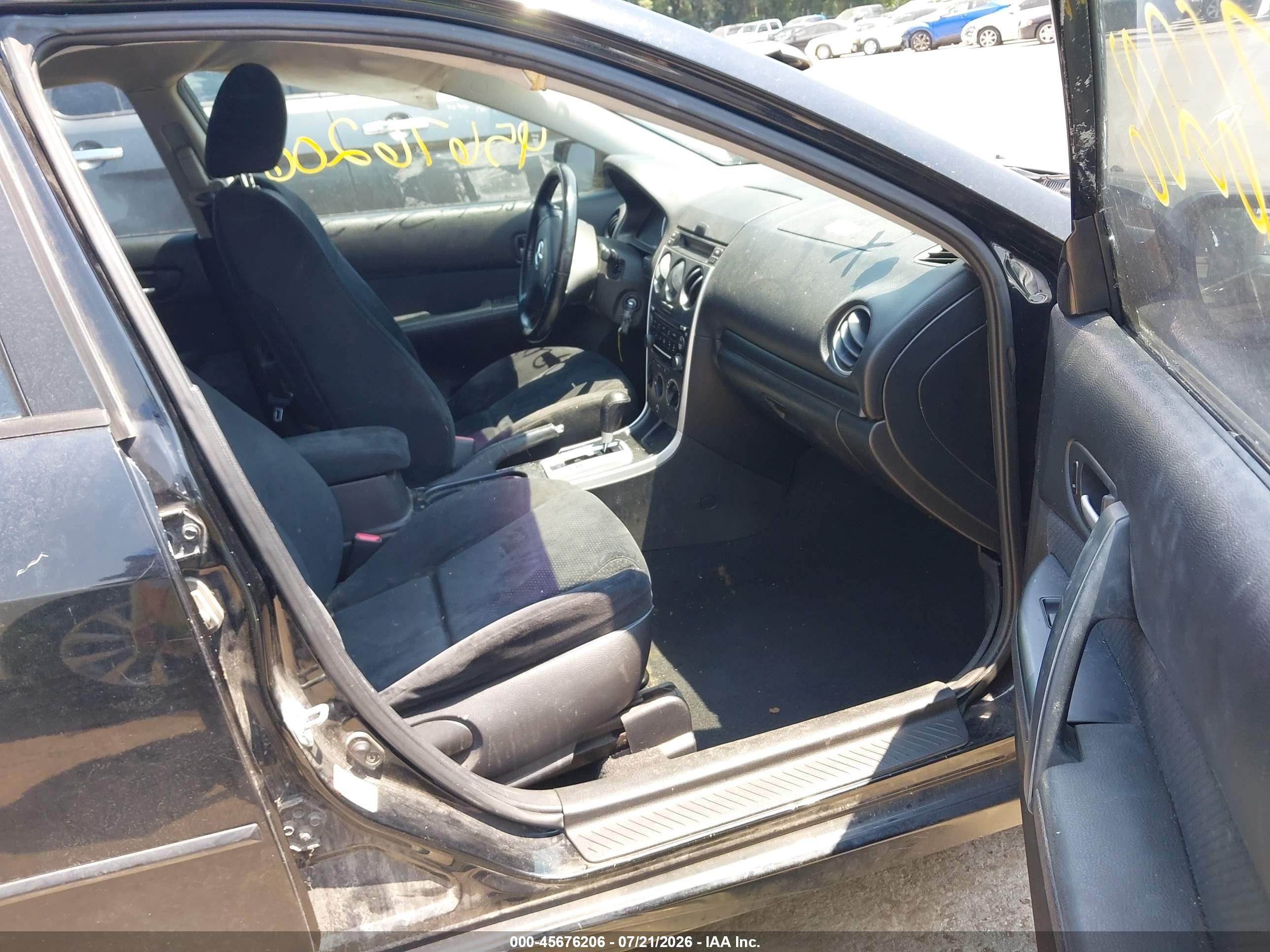 2006 Mazda Mazda6 Sport I Черный vin: 1YVHP84C765M36125