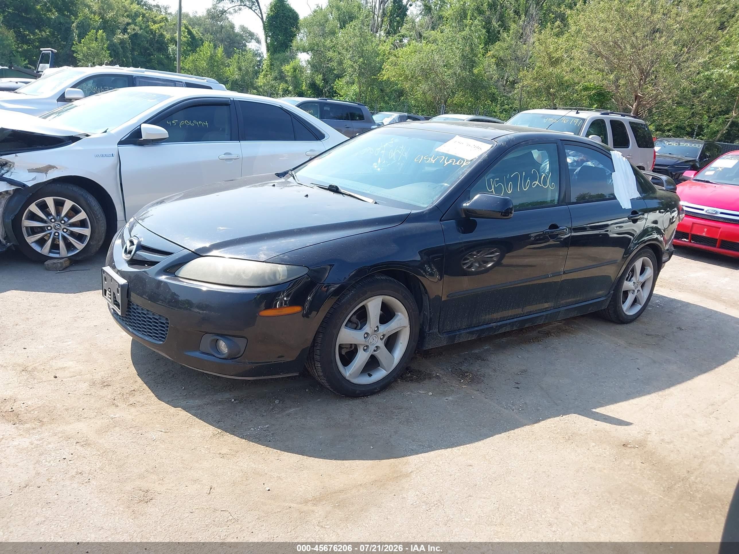 2006 Mazda Mazda6 Sport I Черный vin: 1YVHP84C765M36125