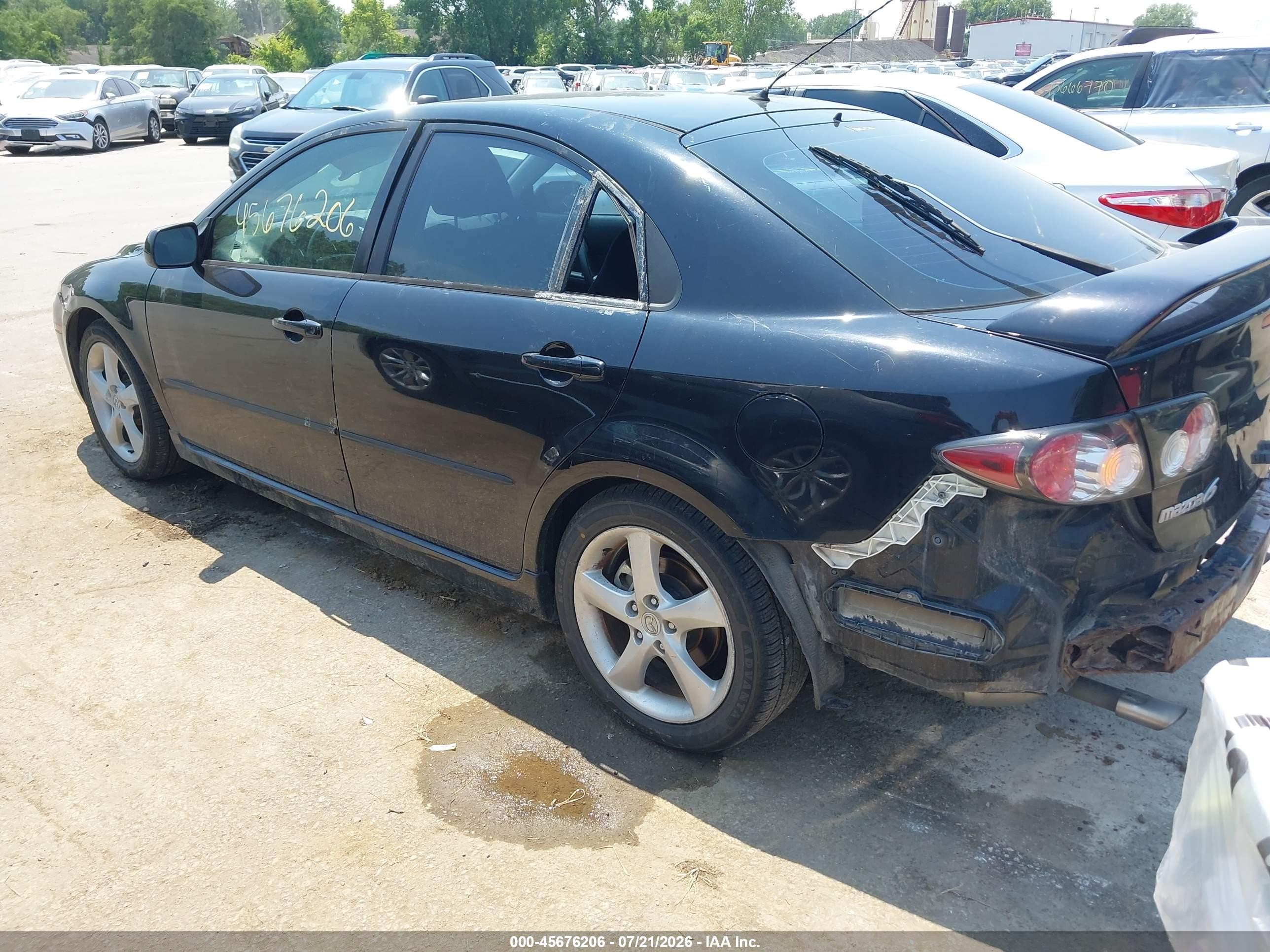 2006 Mazda Mazda6 Sport I Черный vin: 1YVHP84C765M36125
