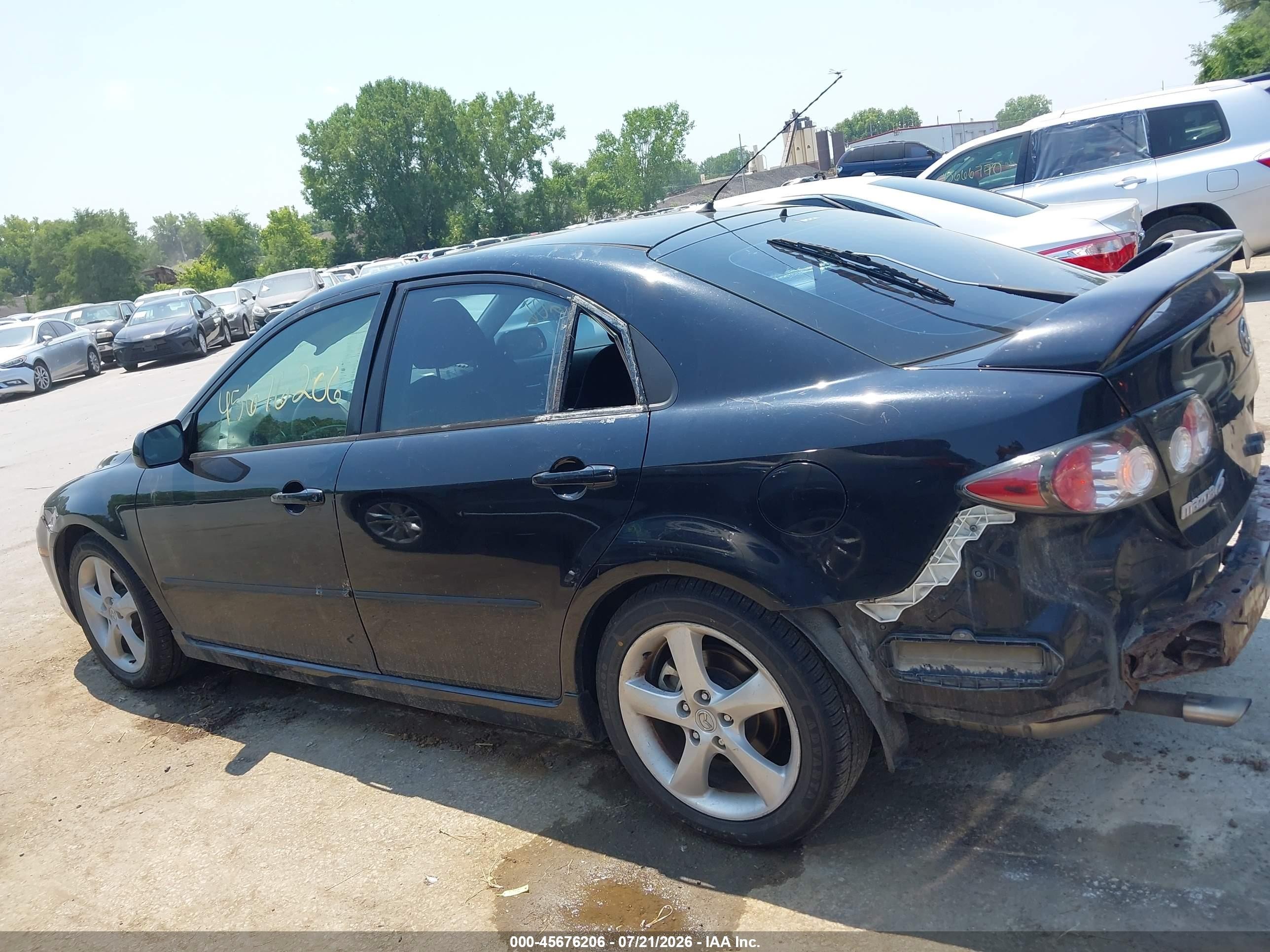 2006 Mazda Mazda6 Sport I Черный vin: 1YVHP84C765M36125