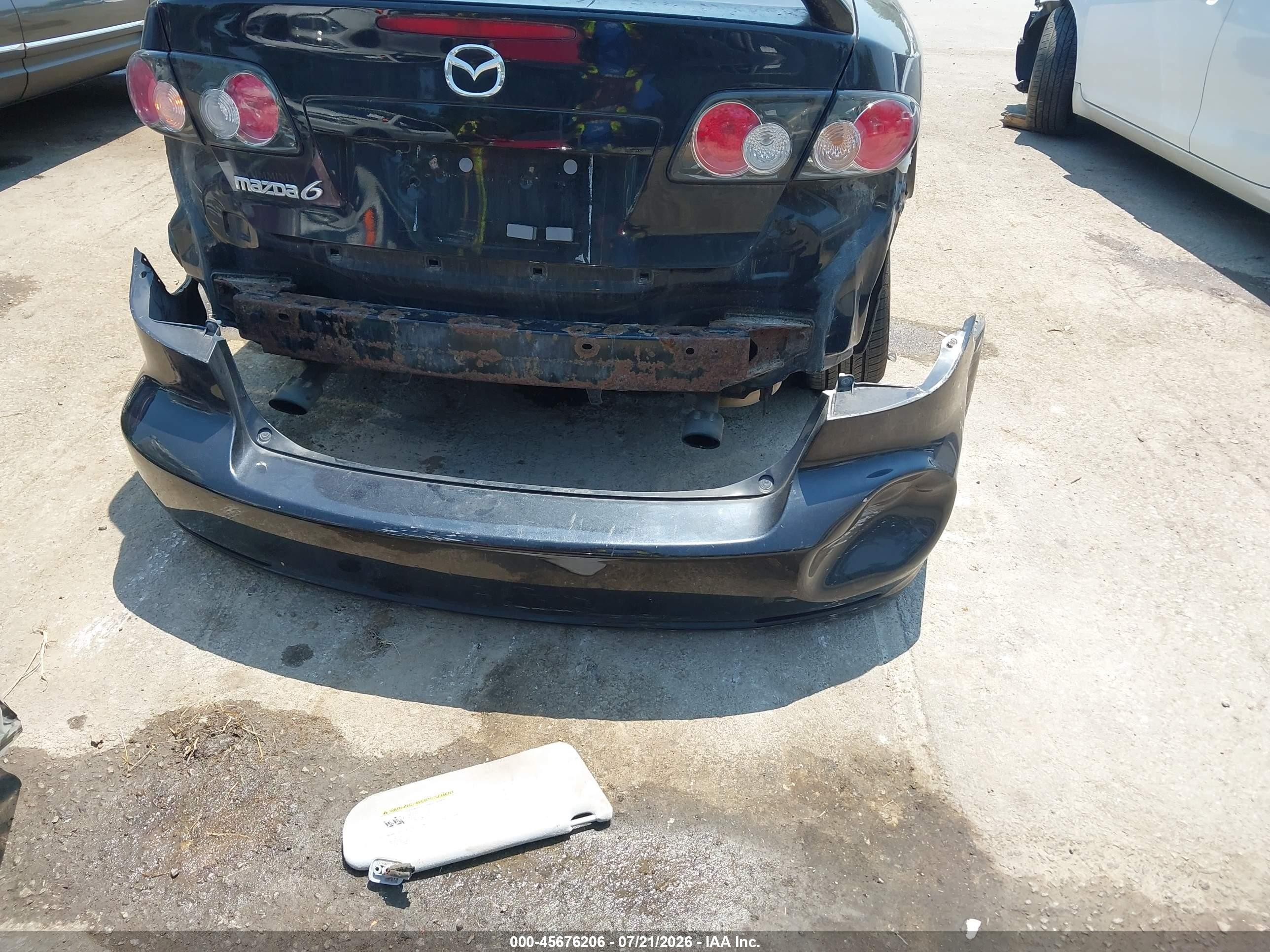 2006 Mazda Mazda6 Sport I Черный vin: 1YVHP84C765M36125