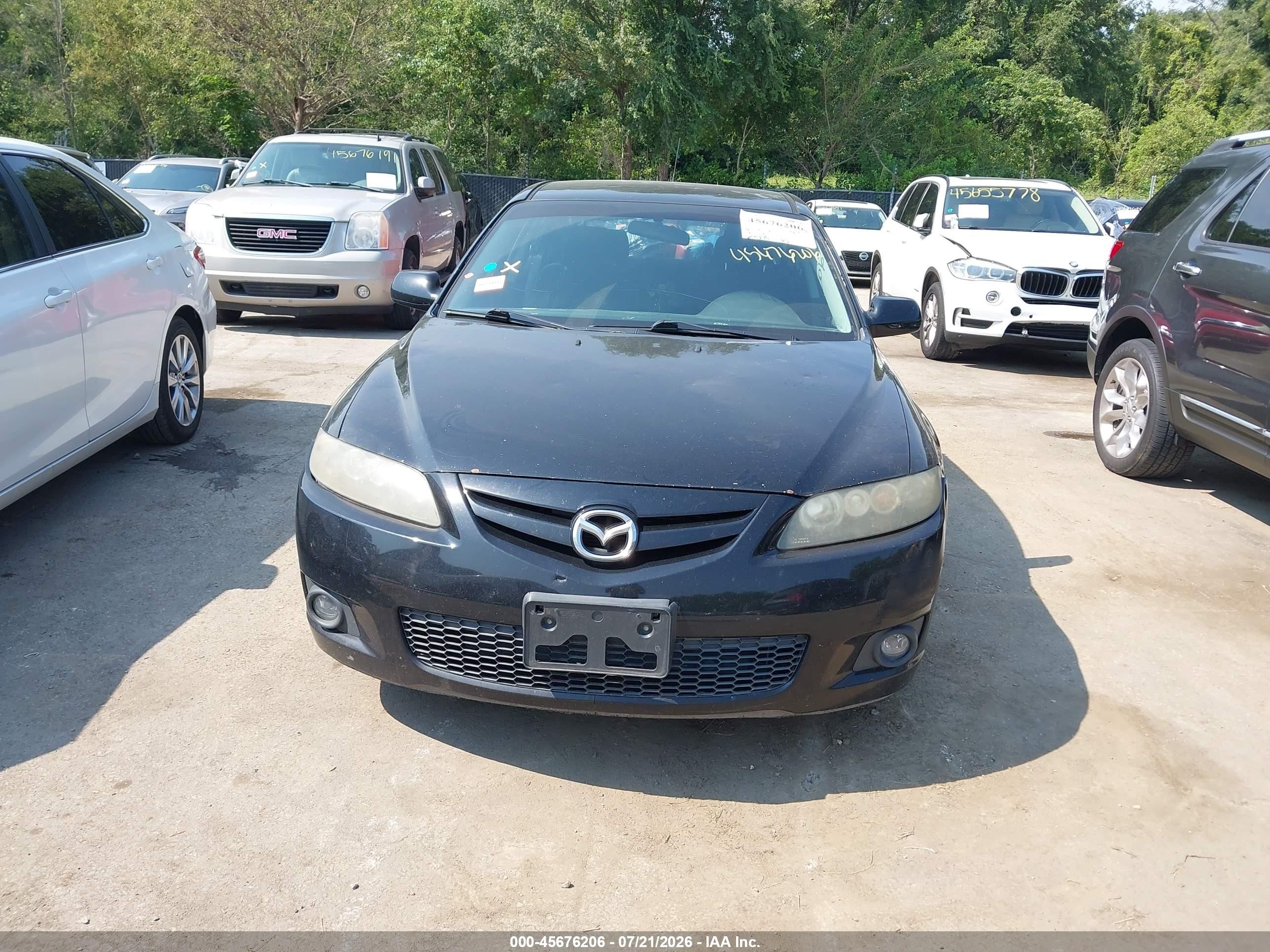 2006 Mazda Mazda6 Sport I Черный vin: 1YVHP84C765M36125