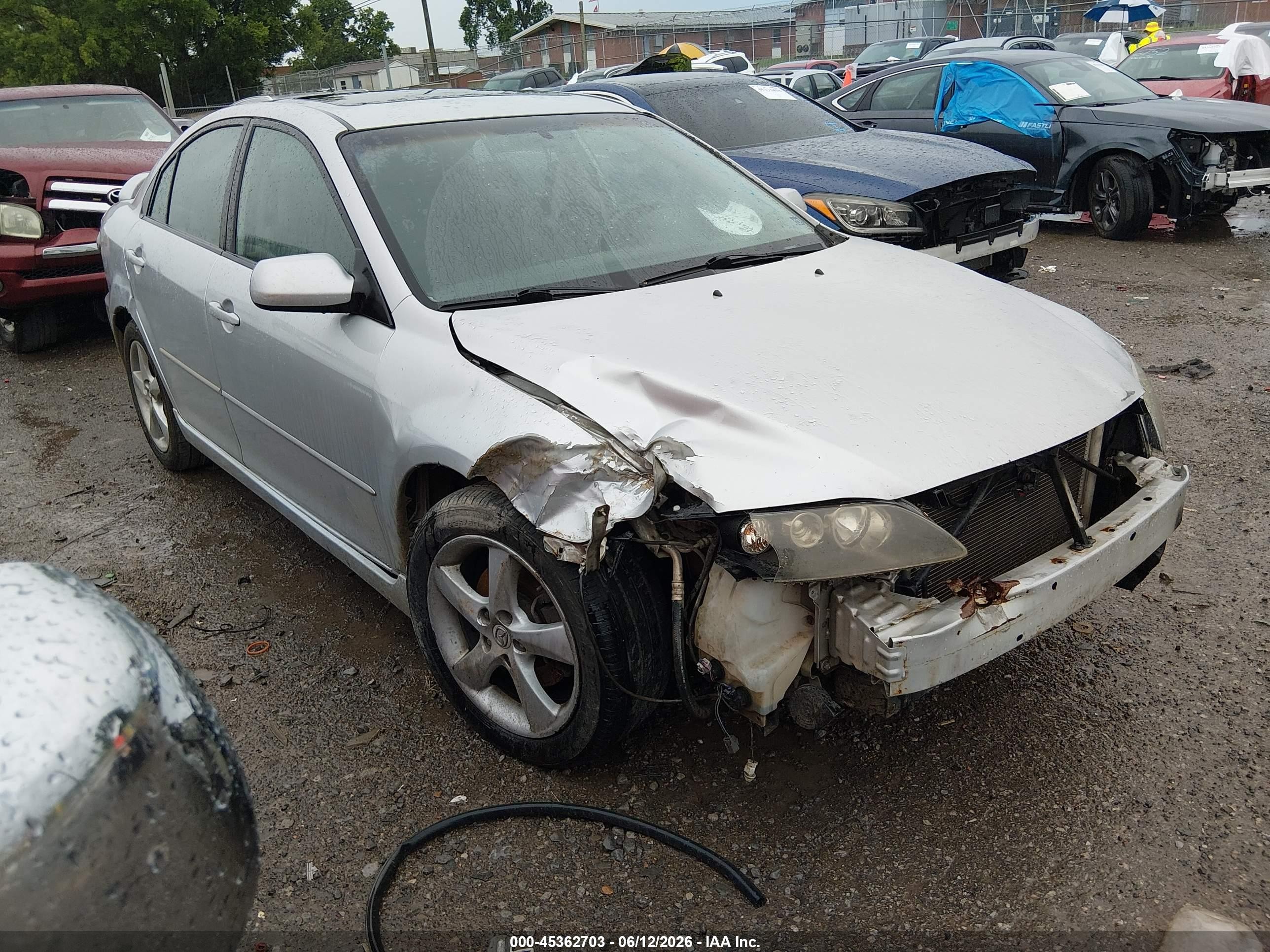 2007 Mazda Mazda6 I Sport Ve Gray vin: 1YVHP84C775M43741