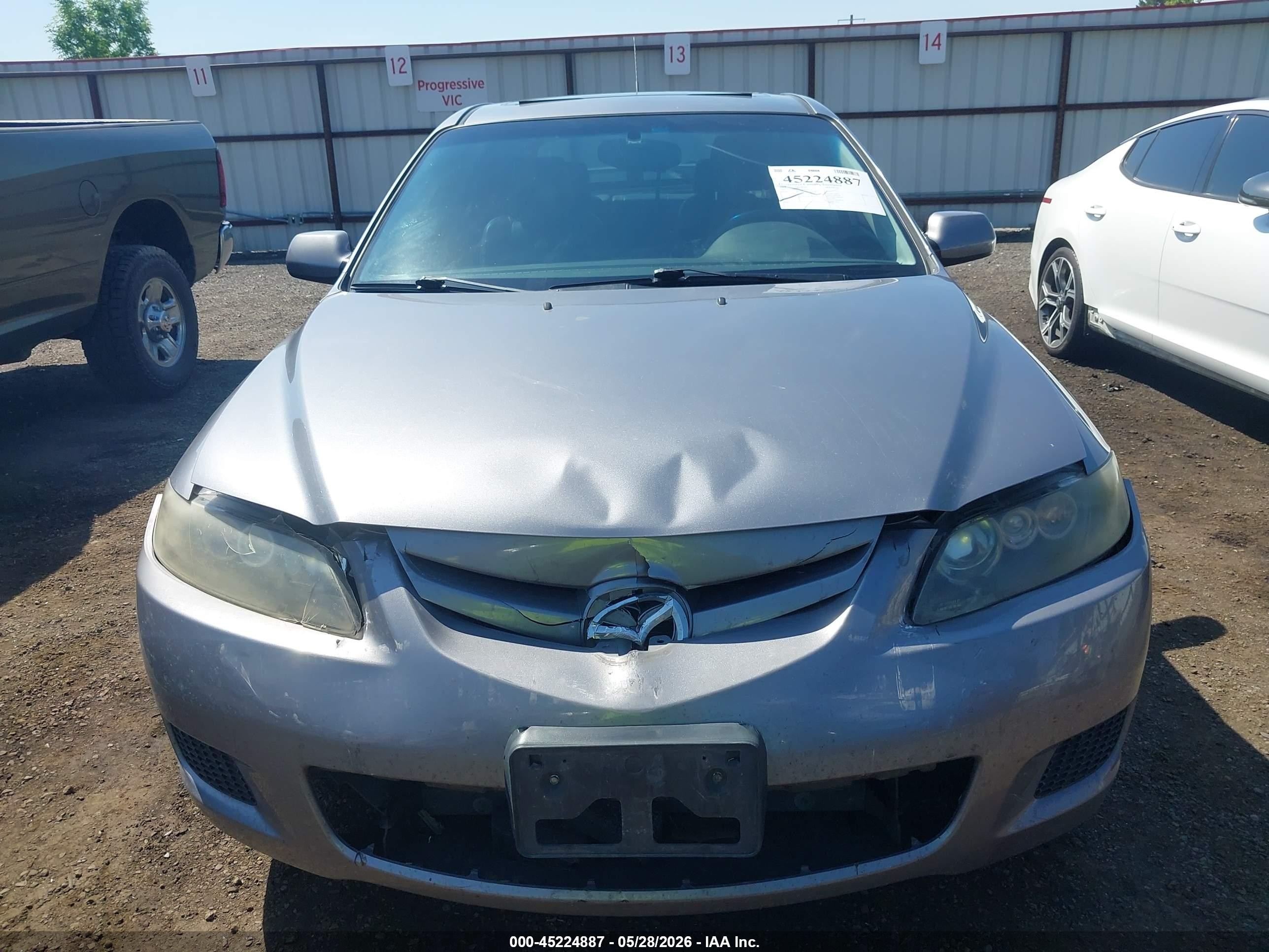2008 Mazda Mazda6 I Touring Gray vin: 1YVHP84C885M06411