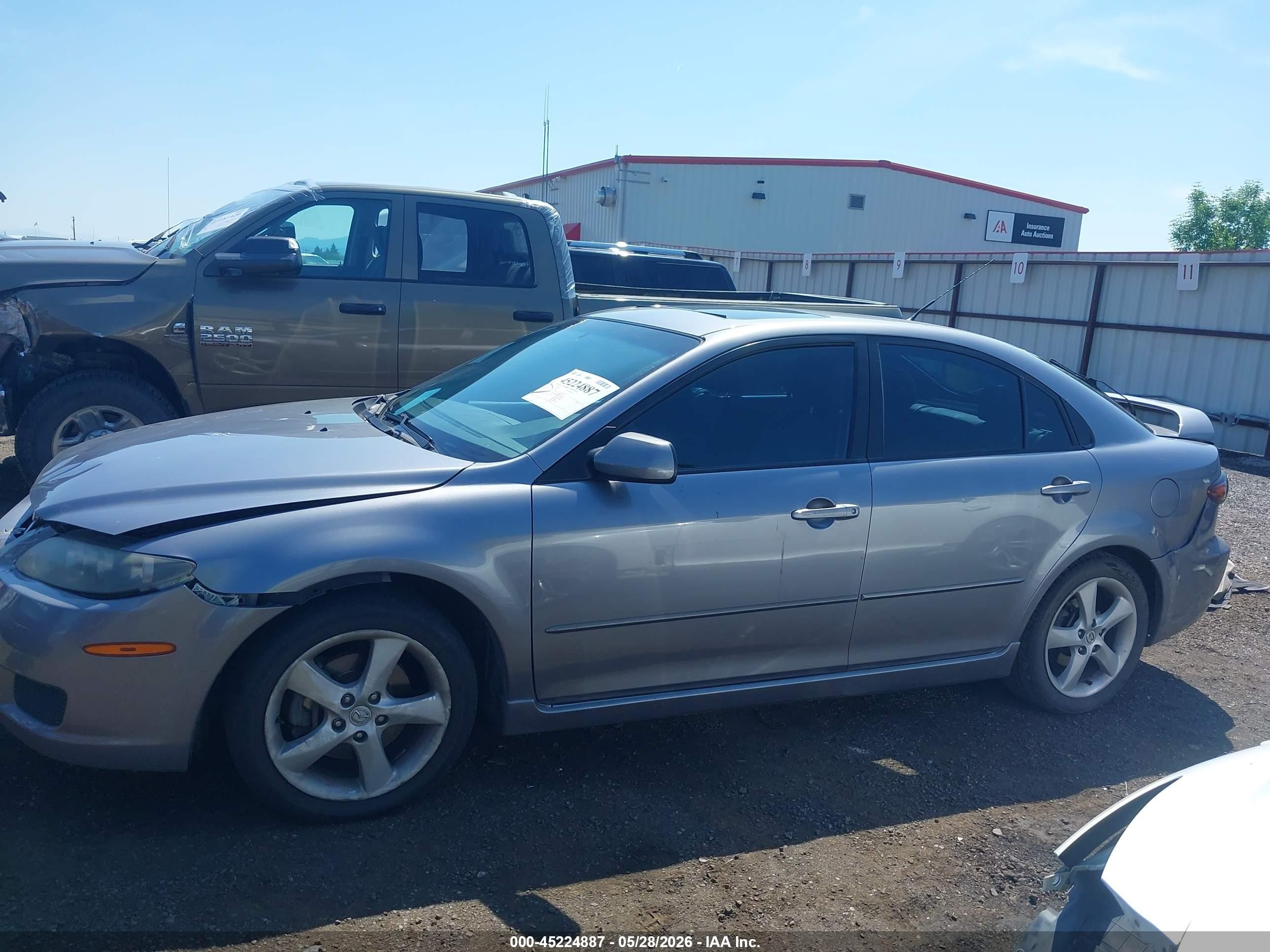 2008 Mazda Mazda6 I Touring Gray vin: 1YVHP84C885M06411