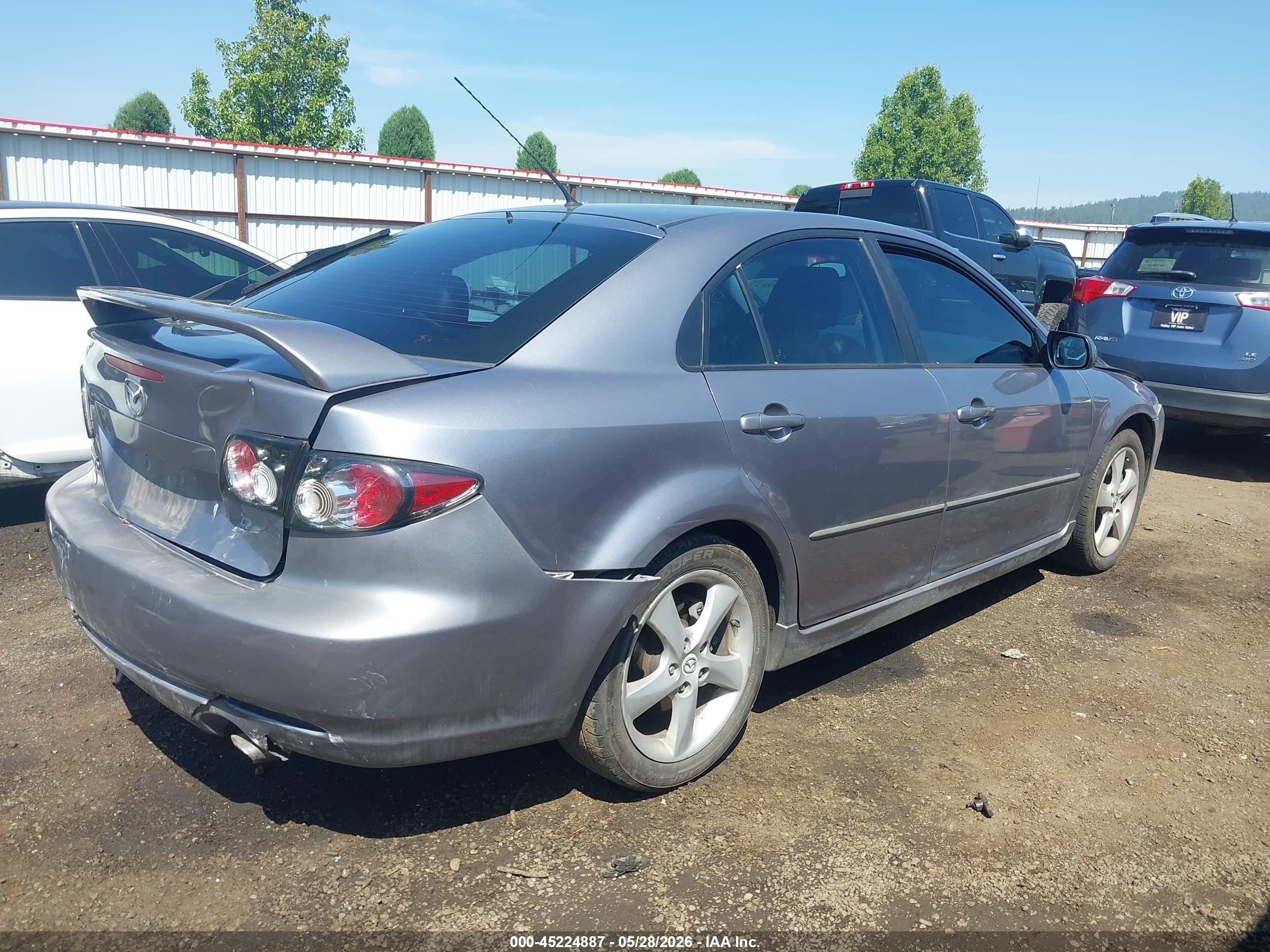 2008 Mazda Mazda6 I Touring Gray vin: 1YVHP84C885M06411