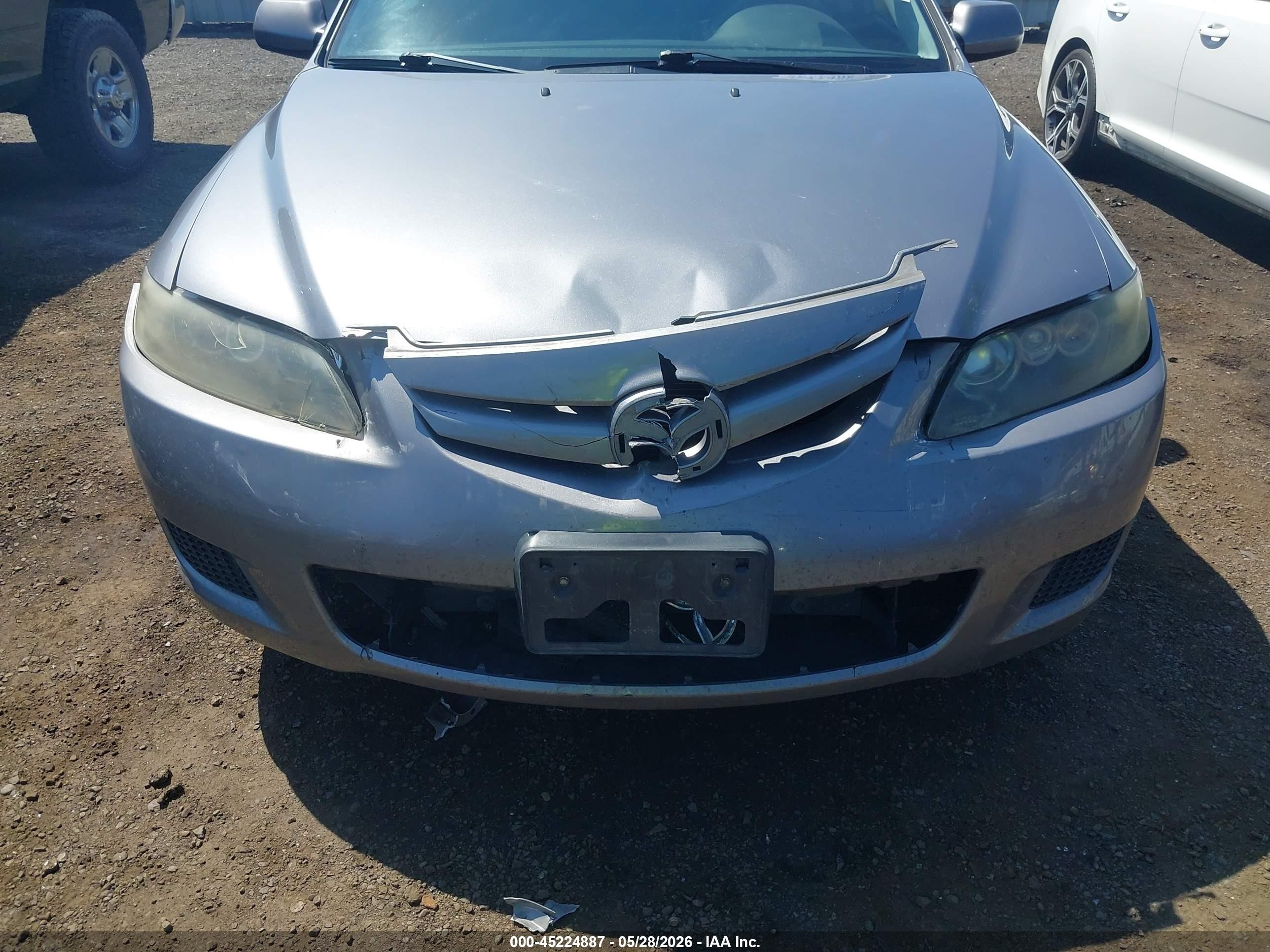 2008 Mazda Mazda6 I Touring Gray vin: 1YVHP84C885M06411