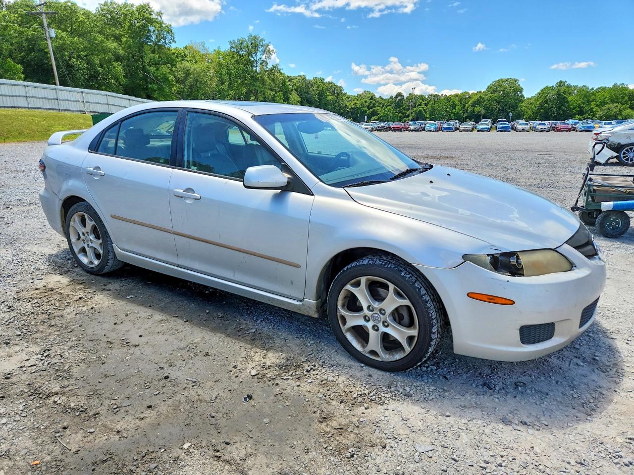 2008 Mazda 6 I Silver vin: 1YVHP84CX85M15658