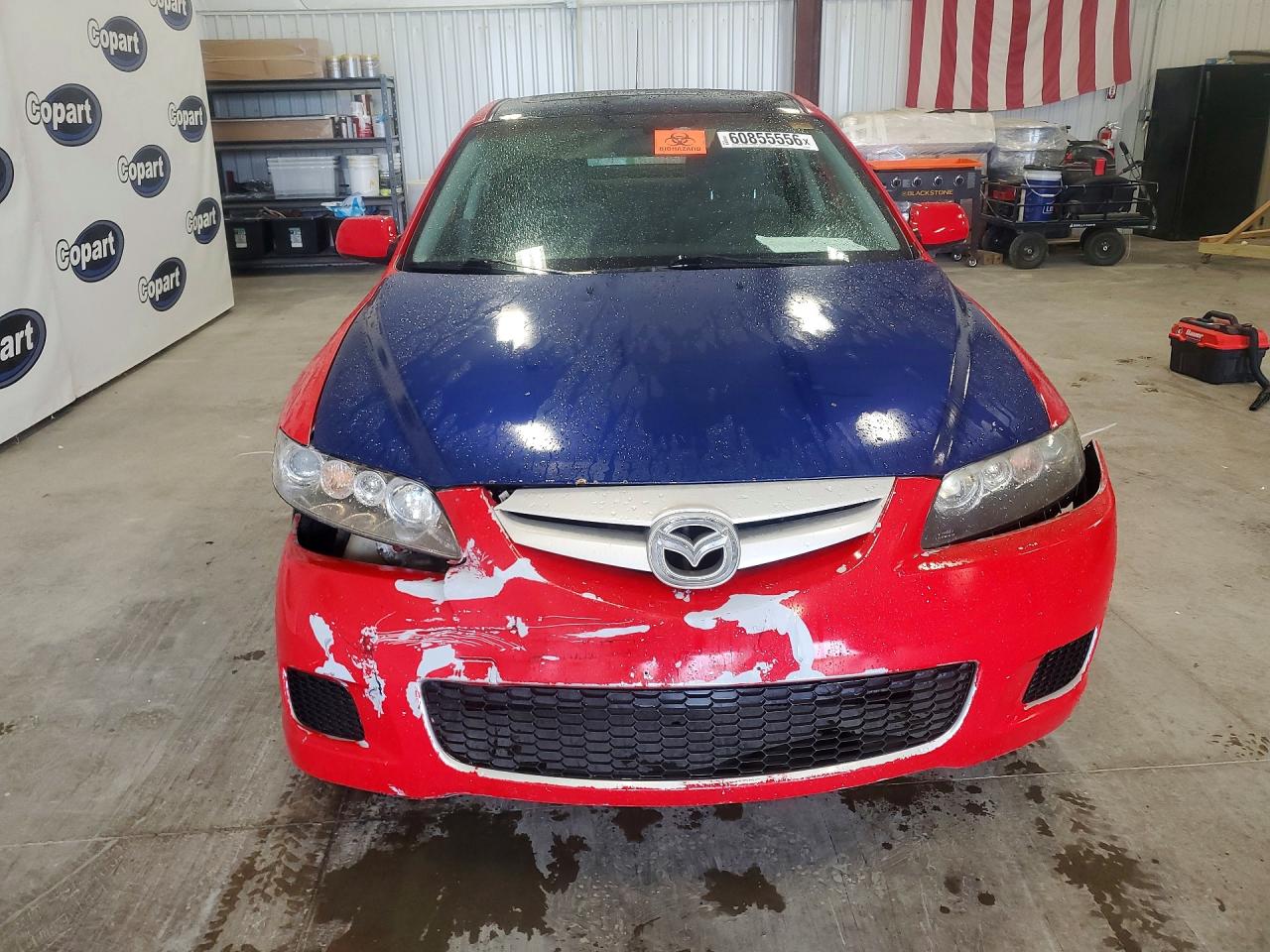 2008 Mazda 6 I Red vin: 1YVHP84CX85M37241