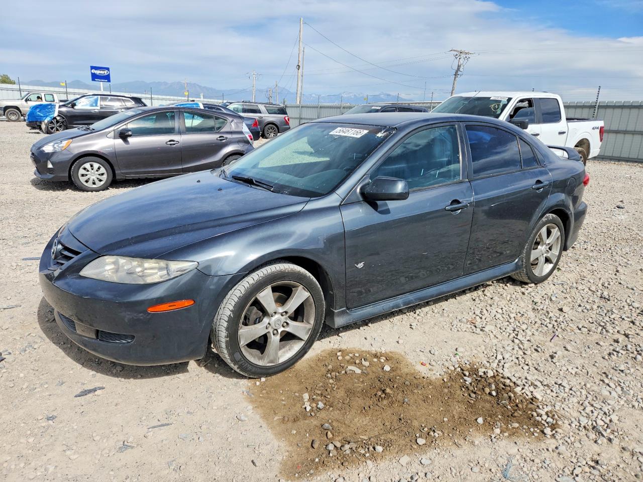 2005 Mazda 6 S Gray vin: 1YVHP84D155M14628