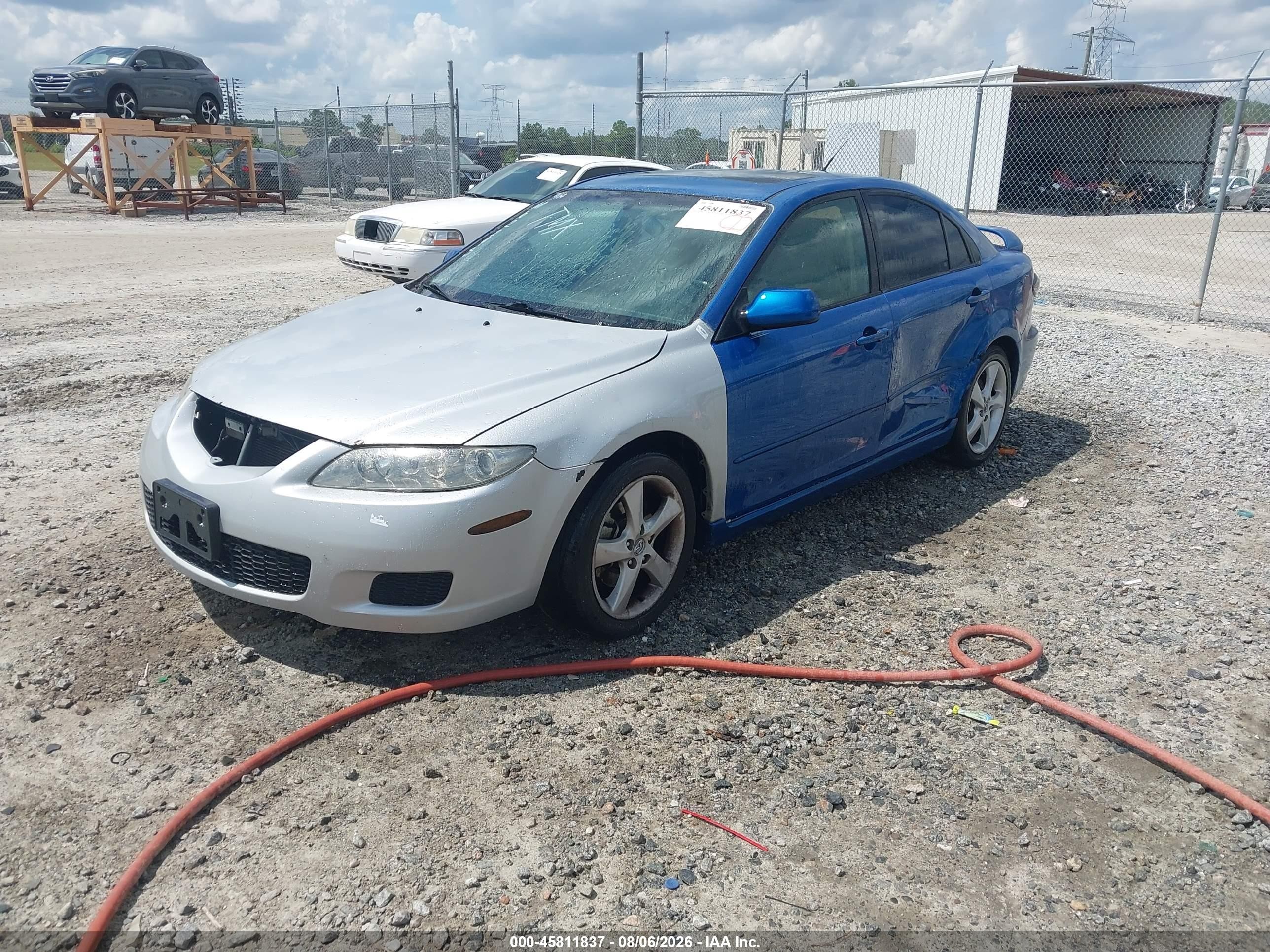 2007 Mazda Mazda6 S Touring Blue vin: 1YVHP84D175M62293