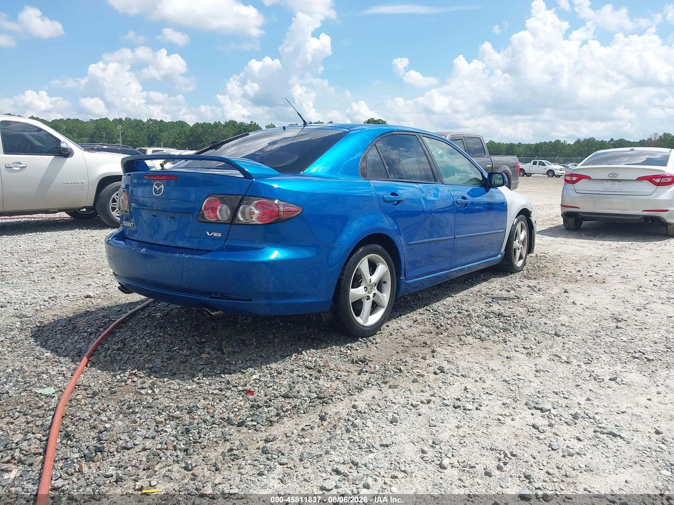 2007 Mazda Mazda6 S Touring Blue vin: 1YVHP84D175M62293