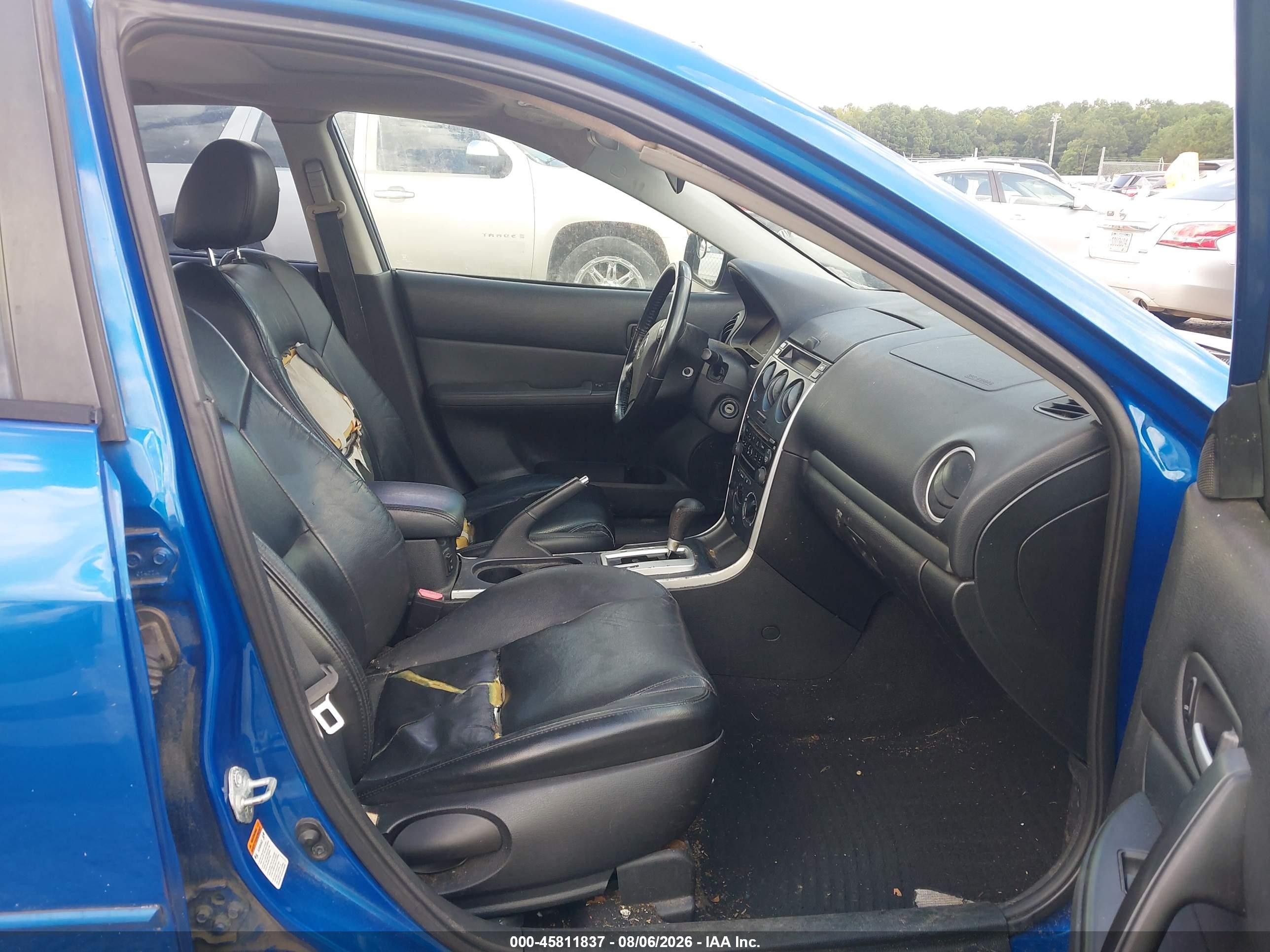 2007 Mazda Mazda6 S Touring Blue vin: 1YVHP84D175M62293