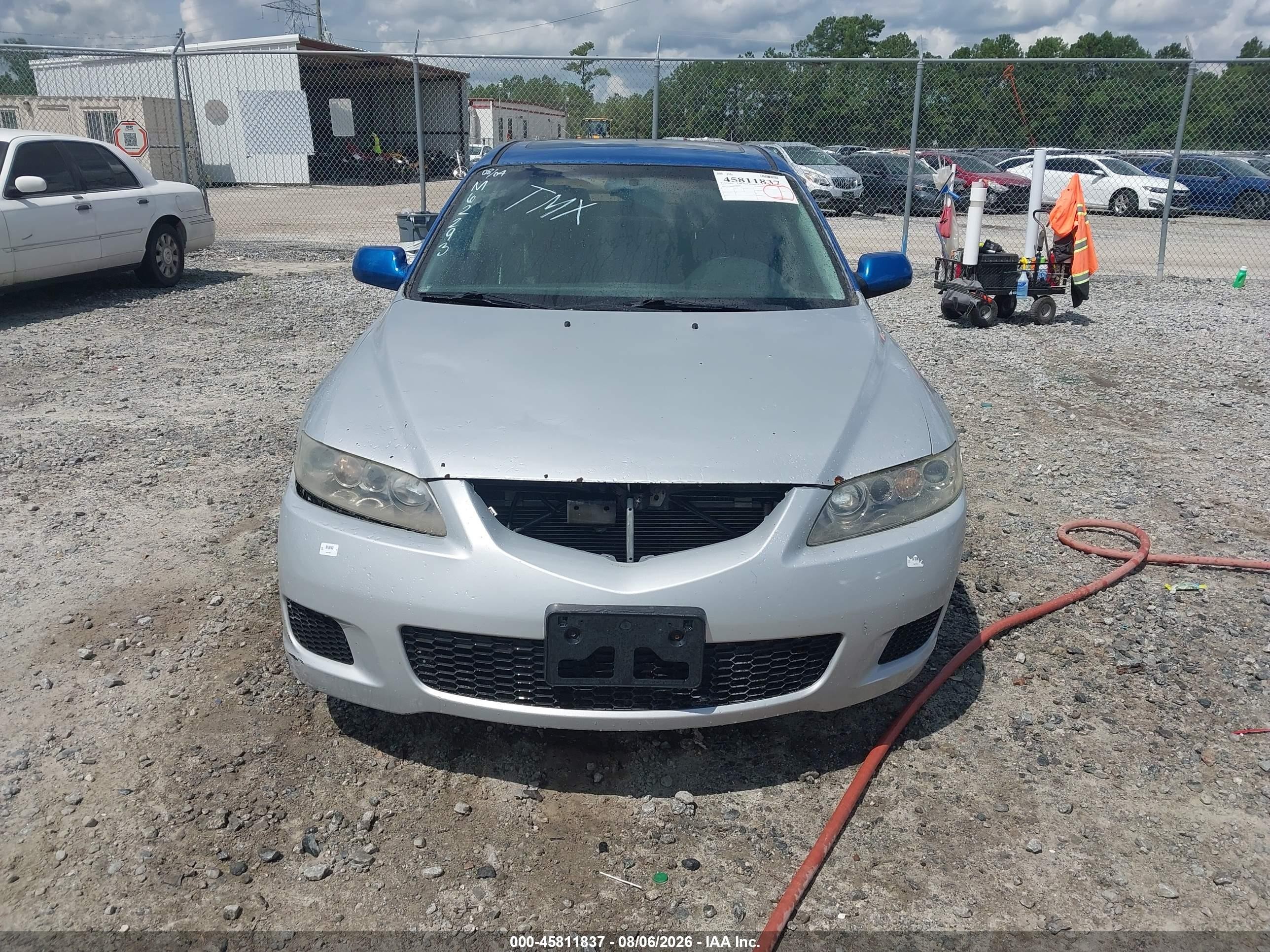 2007 Mazda Mazda6 S Touring Blue vin: 1YVHP84D175M62293