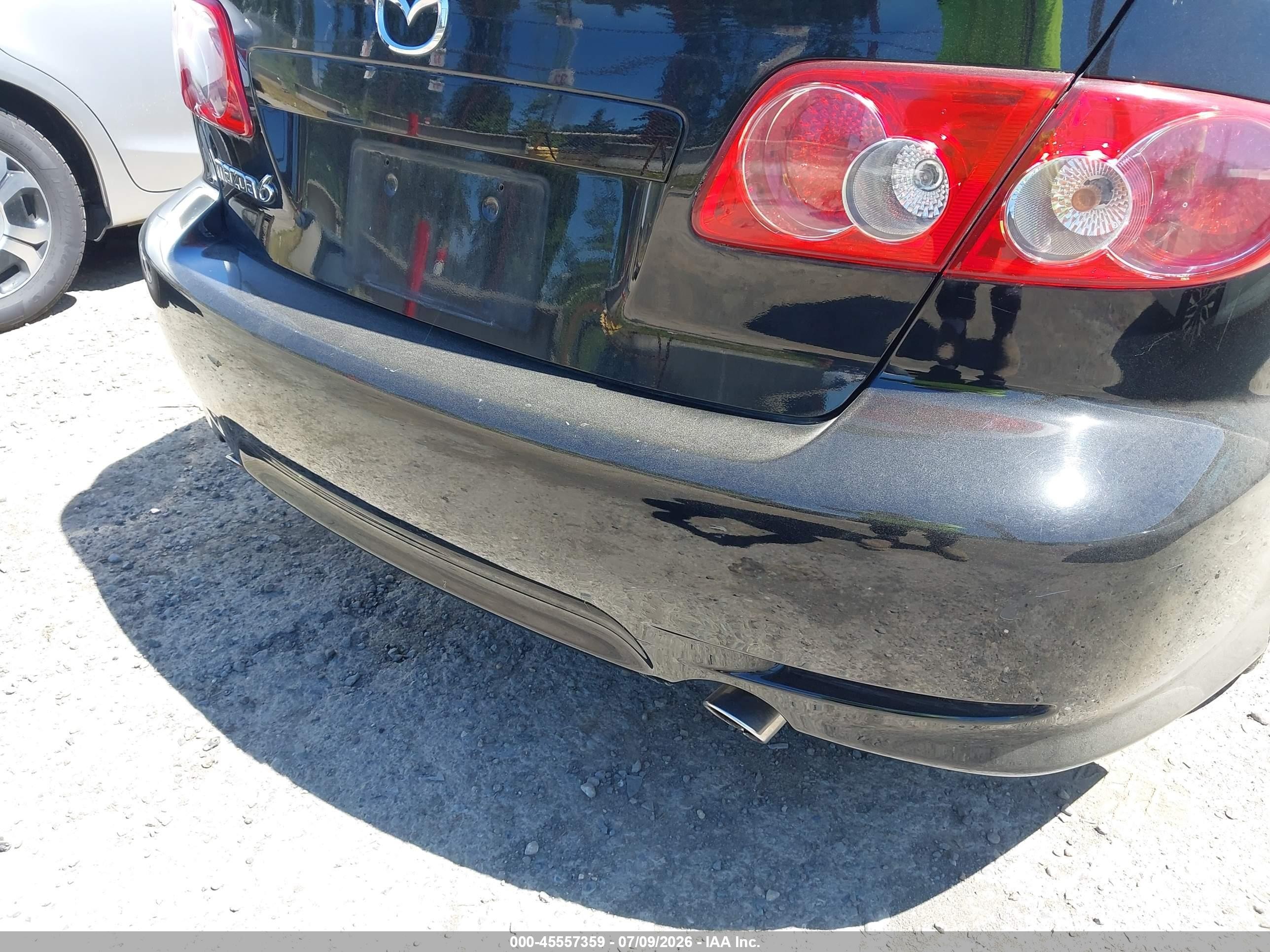 2005 Mazda Mazda6 S Sport Black vin: 1YVHP84D255M74904